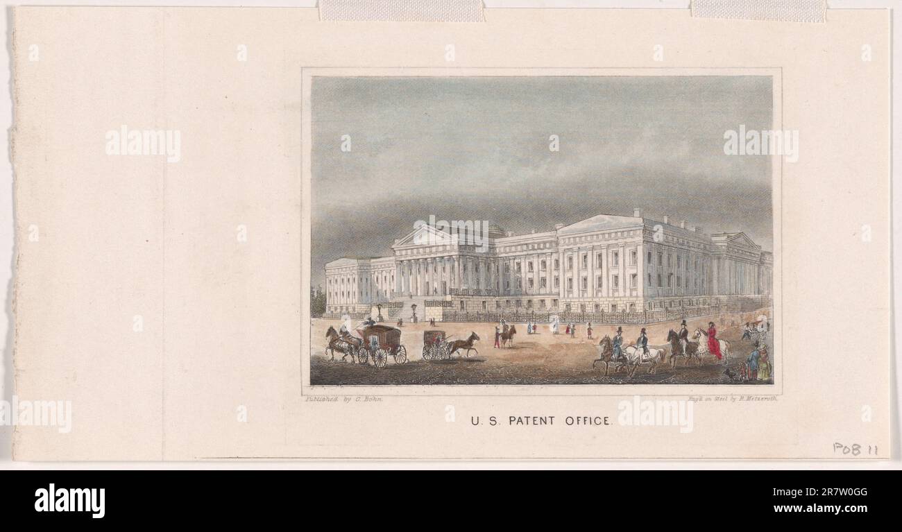USA Patentamt c. 1860 Stockfoto