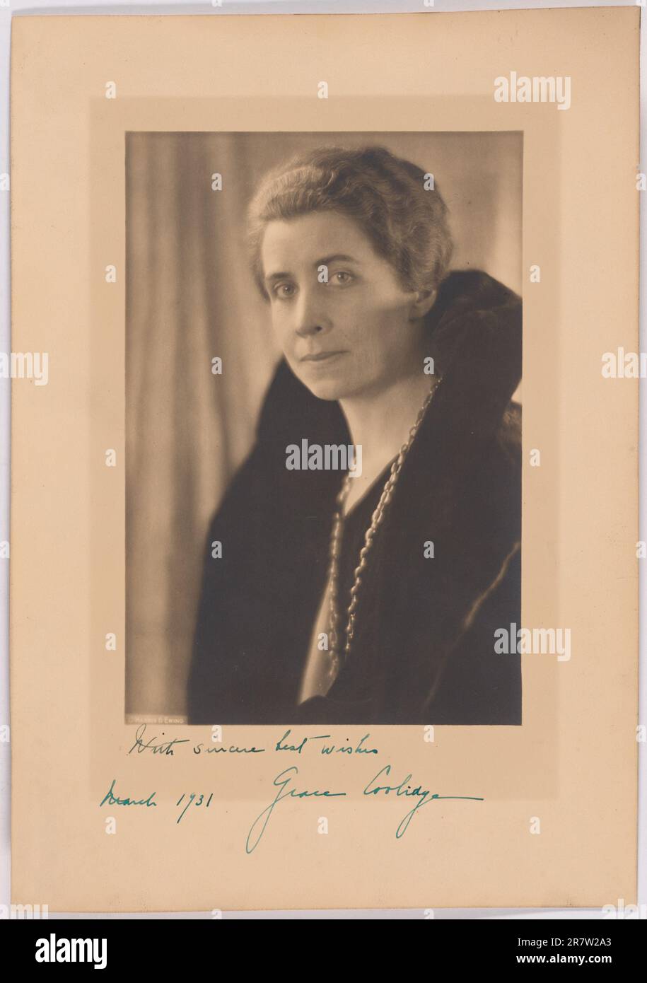 Grace Anna Goodhue Coolidge 1931 Stockfoto