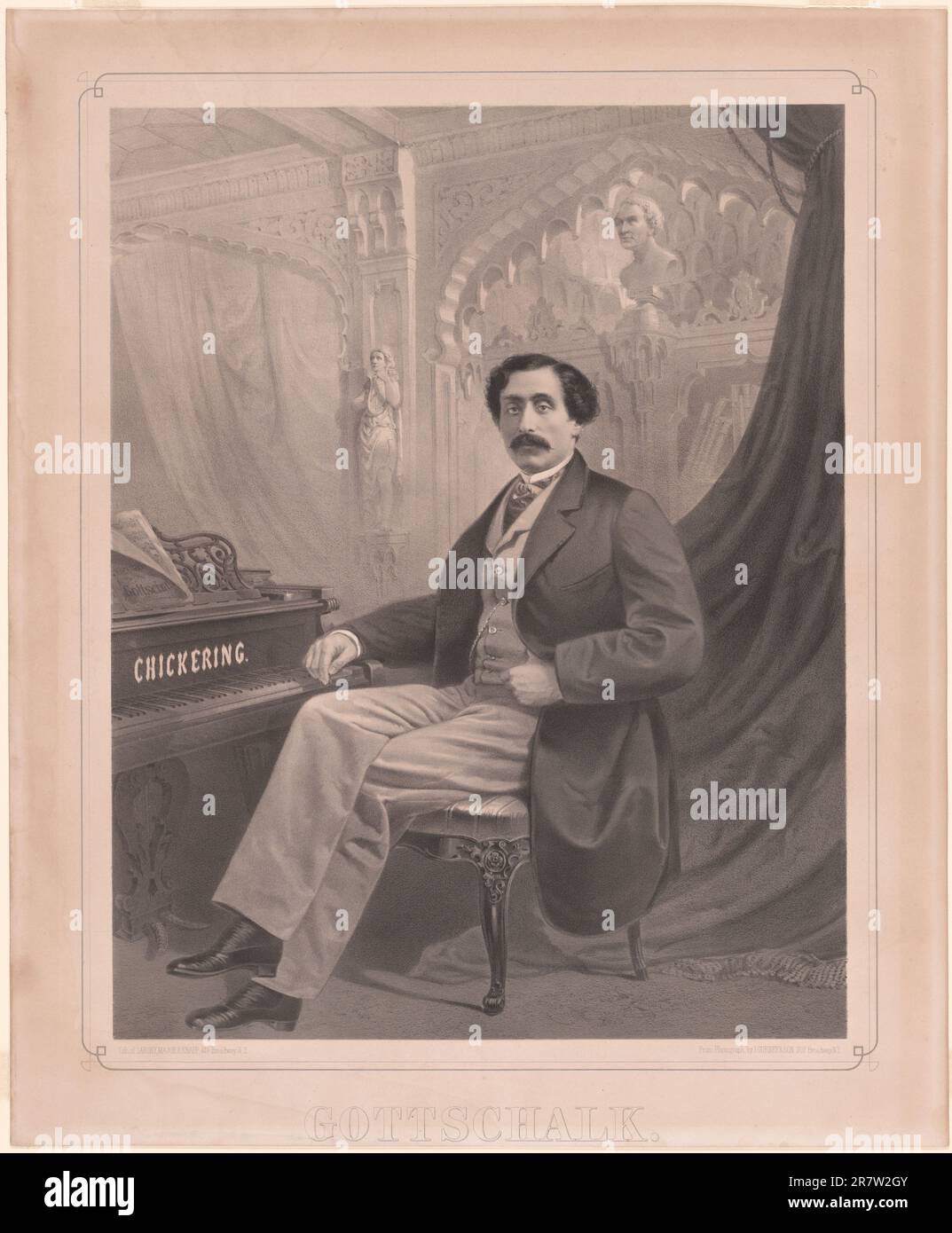 Louis Moreau Gottschalk c. 1860 Stockfoto