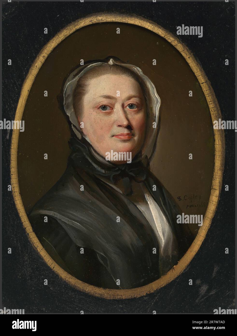 Lydia Handlanger Hancock 1766 Stockfoto