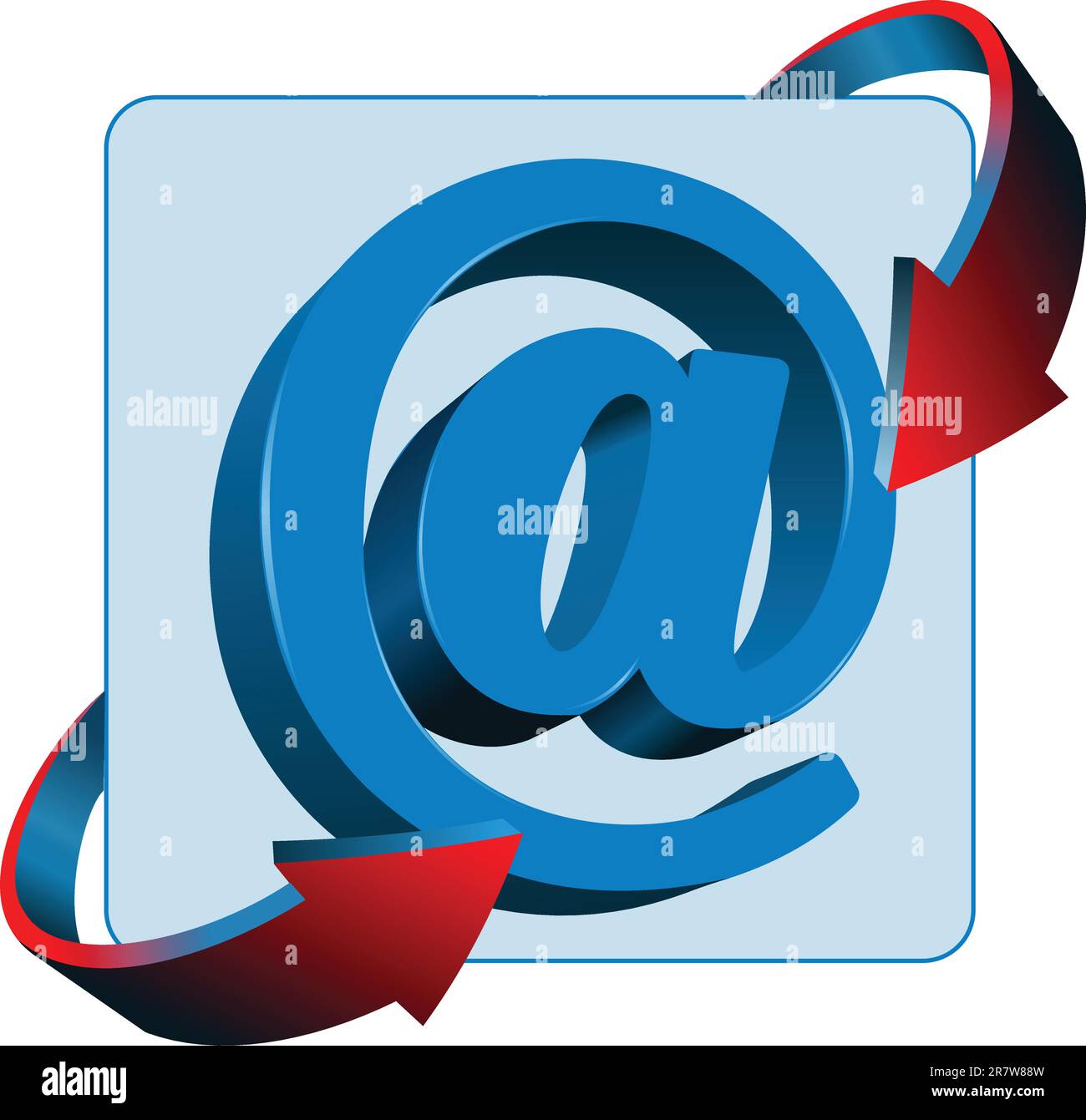 Bei Mail Kontakt Zeichen Vektor icon Stock Vektor