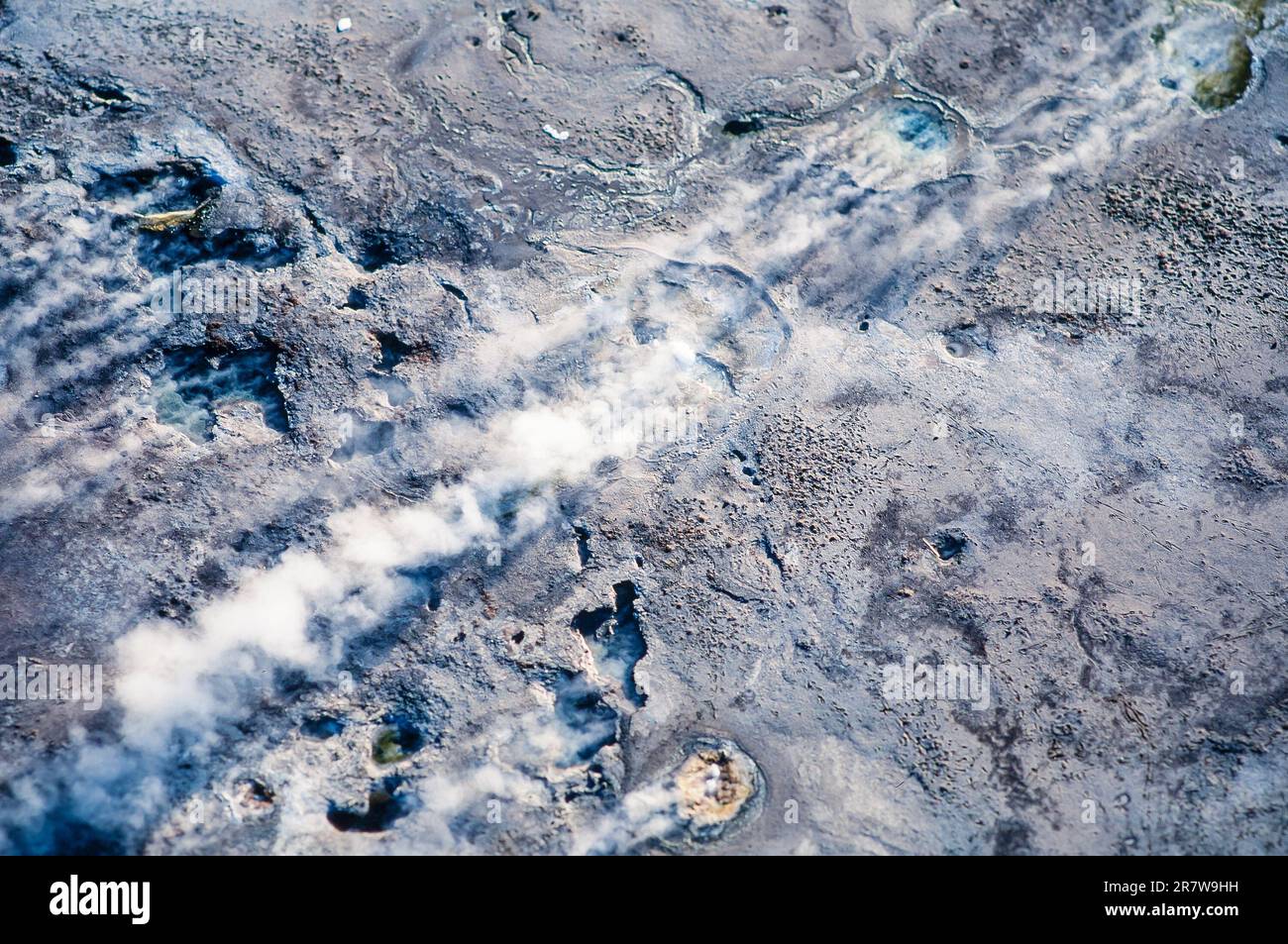 Luftaufnahmen, Luftaufnahmen des Yellowstone-Nationalparks Stockfoto