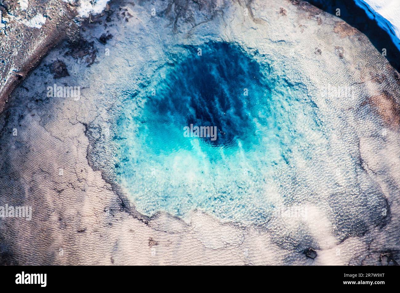 Luftaufnahmen, Luftaufnahmen des Yellowstone-Nationalparks Stockfoto