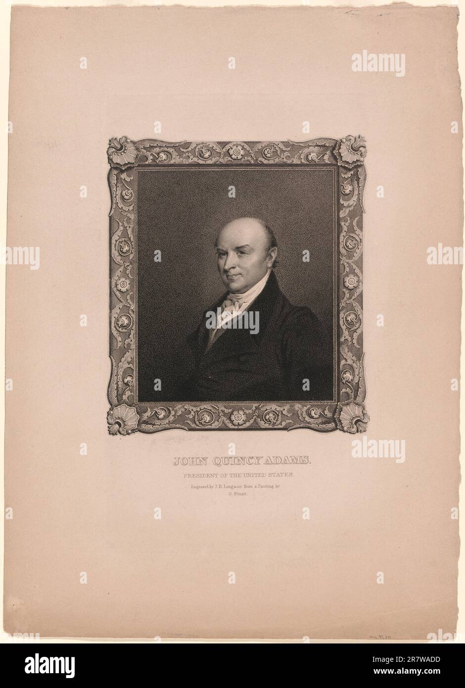 John Quincy Adams c. 1825-1826 Stockfoto