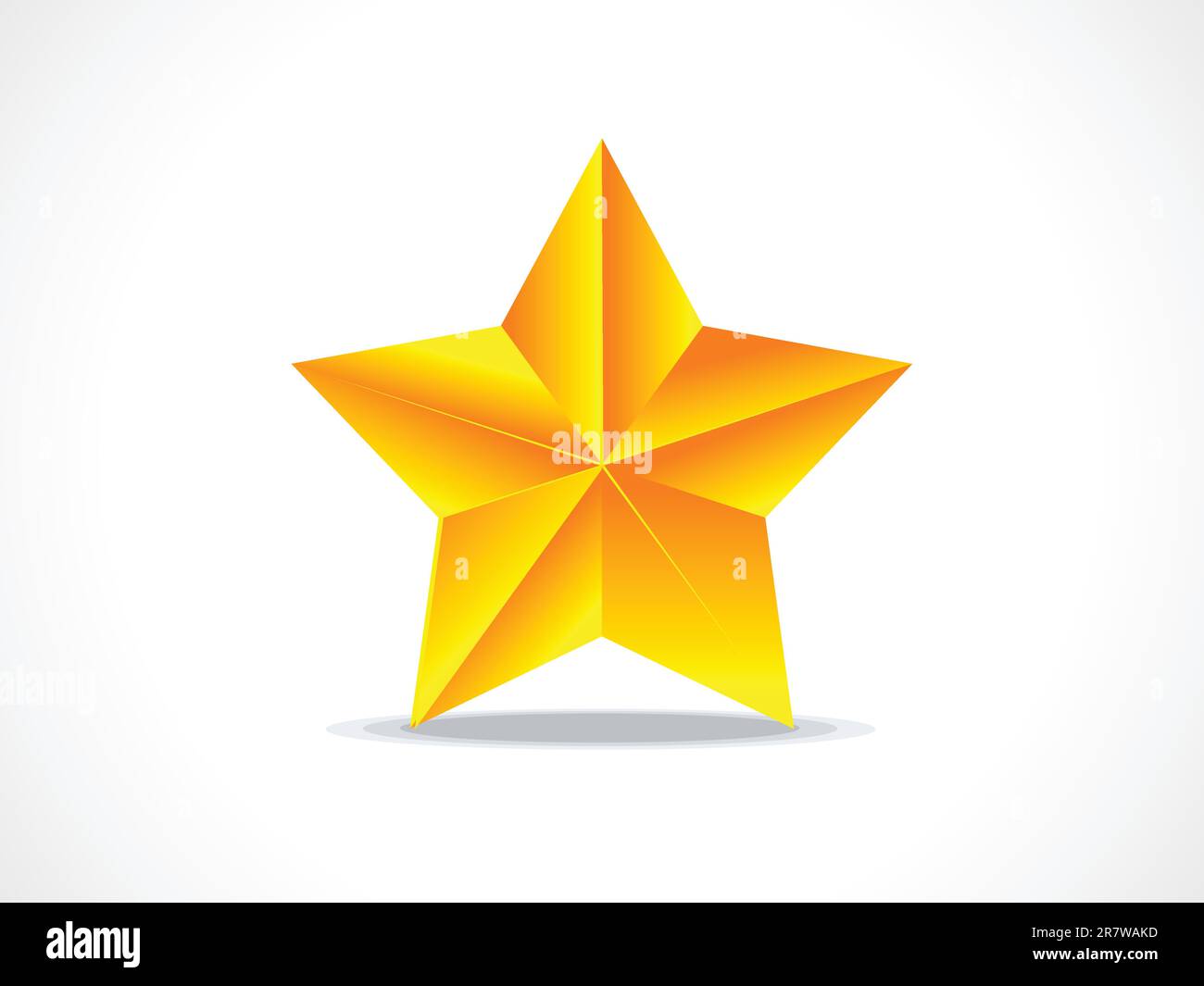 Abstrakte Vektordarstellung des Sternensymbols Stock Vektor