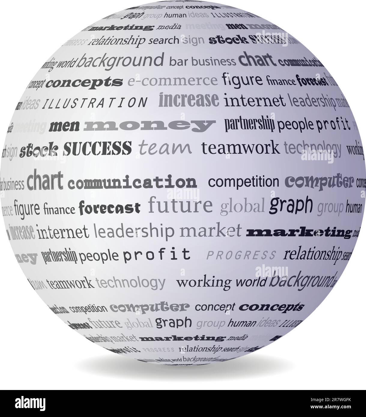 3D-Vektorschüssel mit Business-Thema für Ihr webdesign oder Ihre Website Stock Vektor