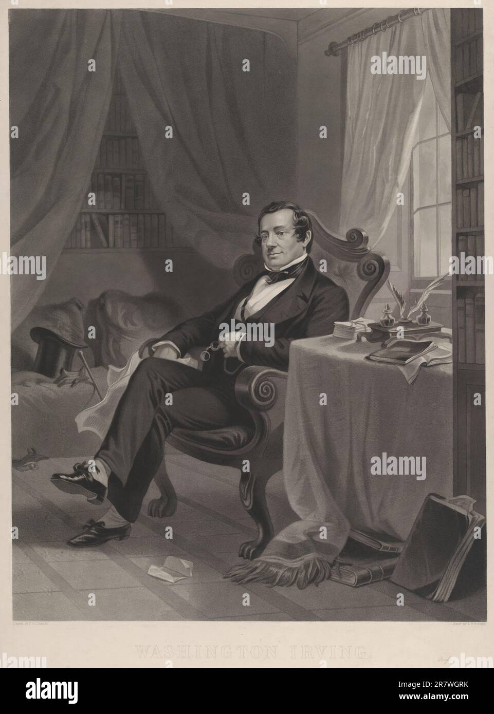 Washington Irving c. 1860-1865 Stockfoto