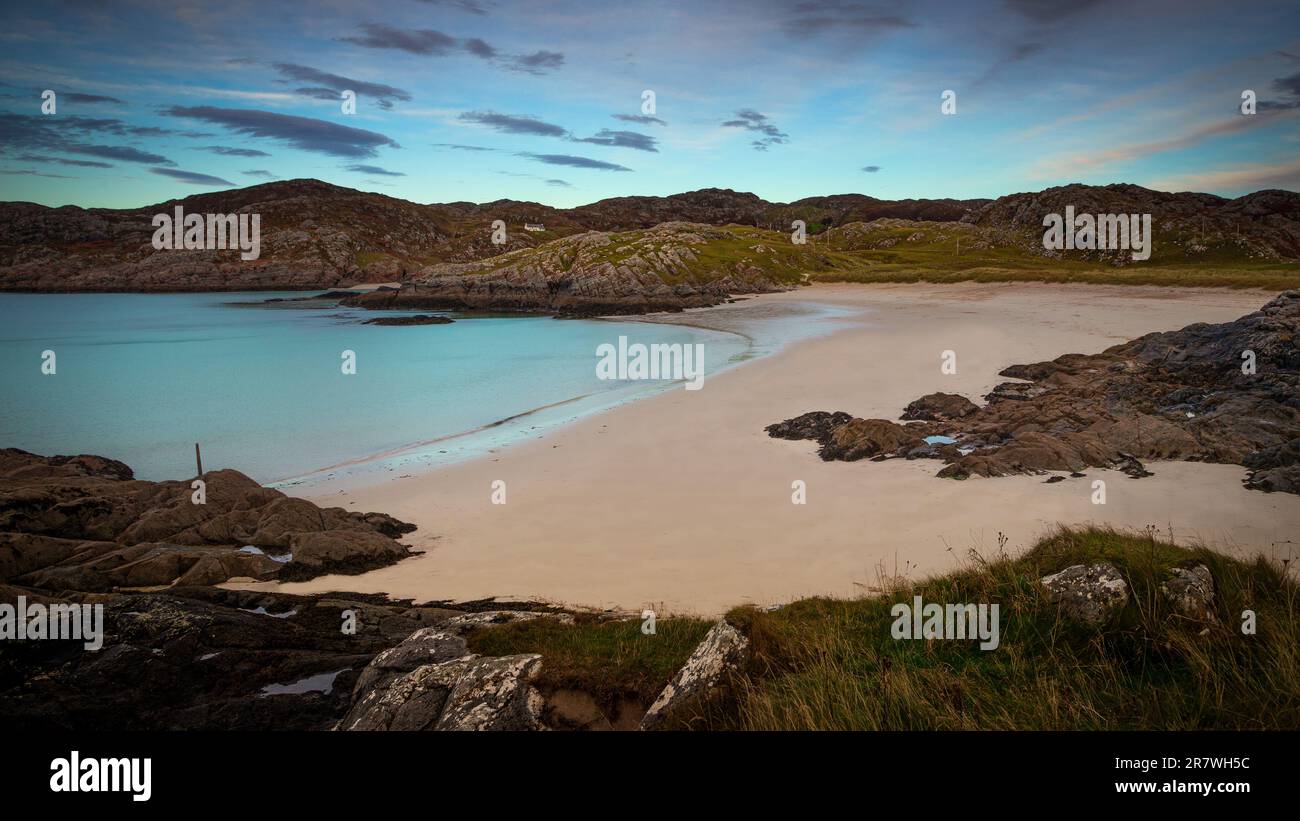 Achmelvich Beach im Norden Schottlands Stockfoto