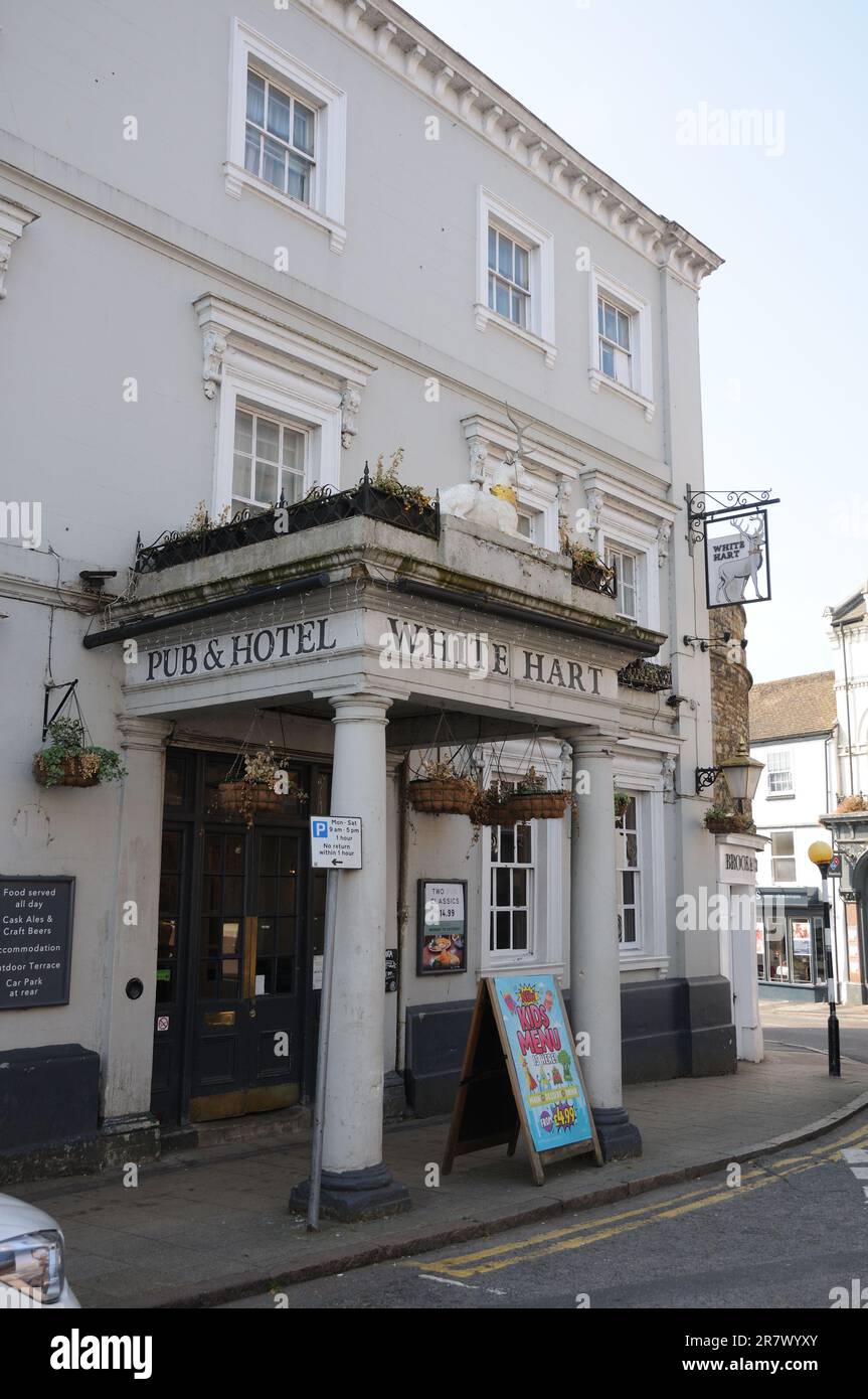 Der Weiße Hart, Buckingham, Buckinghamshire Stockfoto