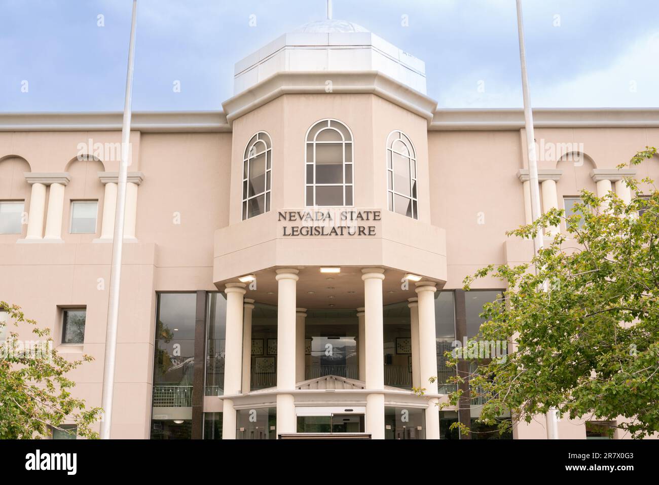 Außenfassade des Nevada State Legislature Building in Carson City, Nevada Stockfoto