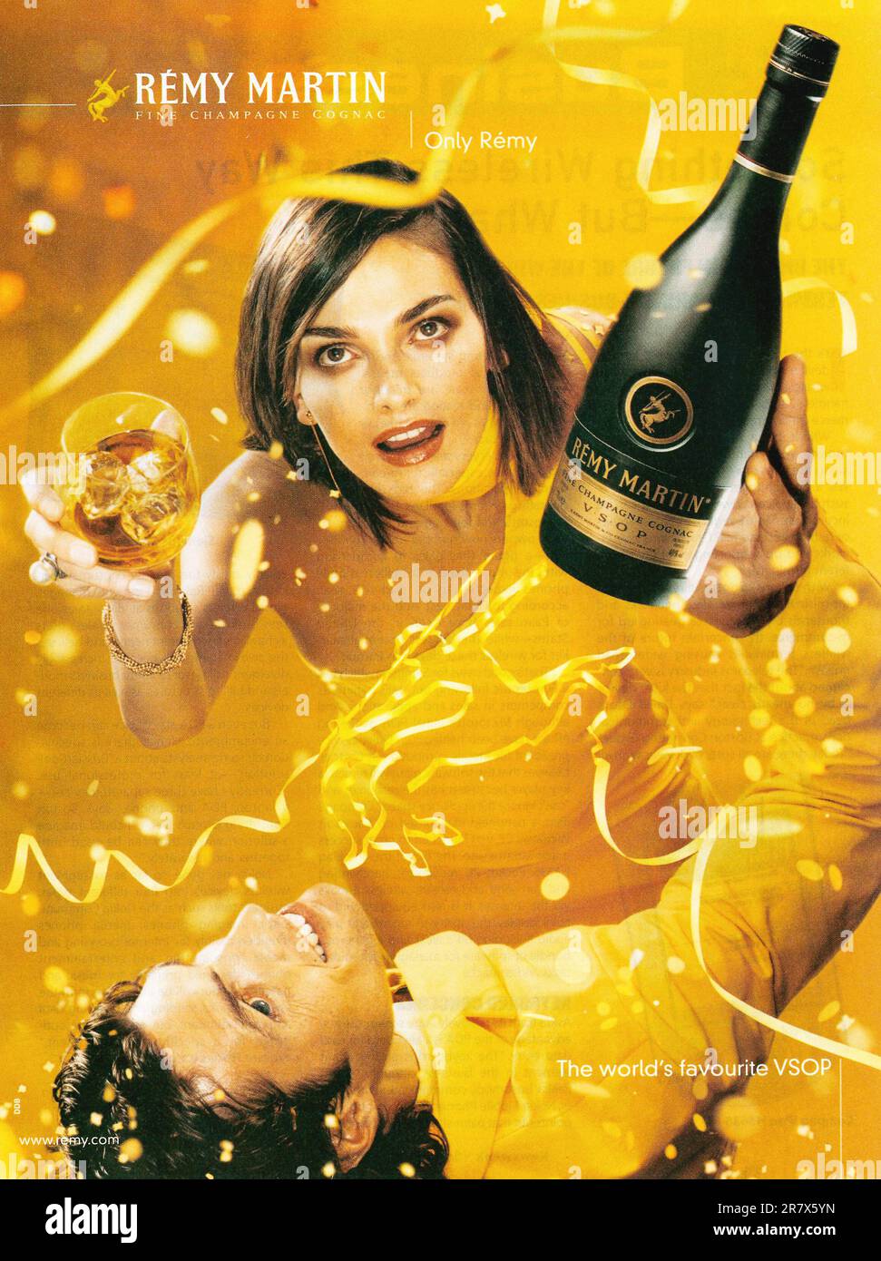Rémy Martin – Cognac Fine Champagner-Werbespot in einer Zeitschrift 2001 Stockfoto