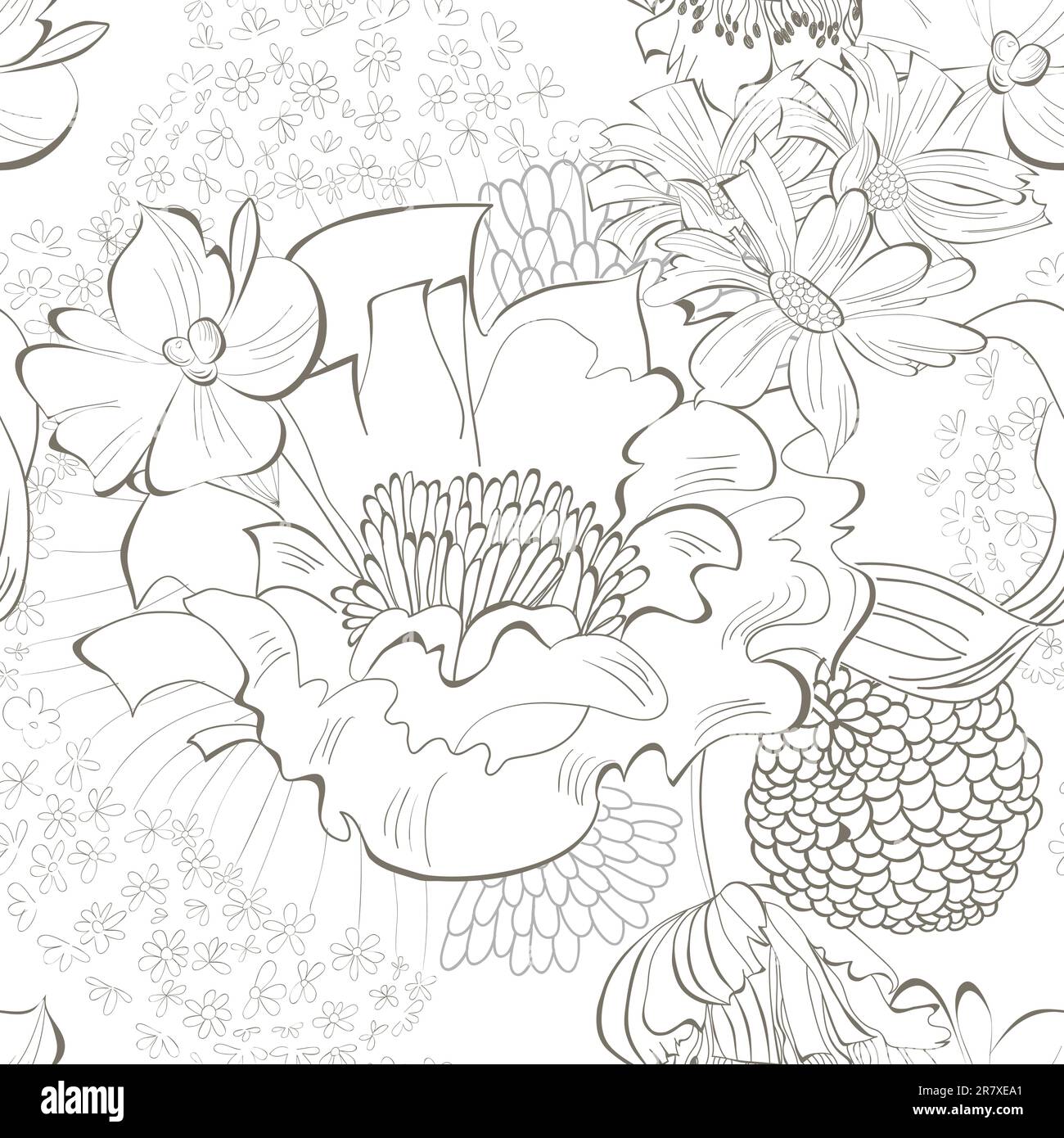 Sommerliche, nahtlose Tapete Stock Vektor