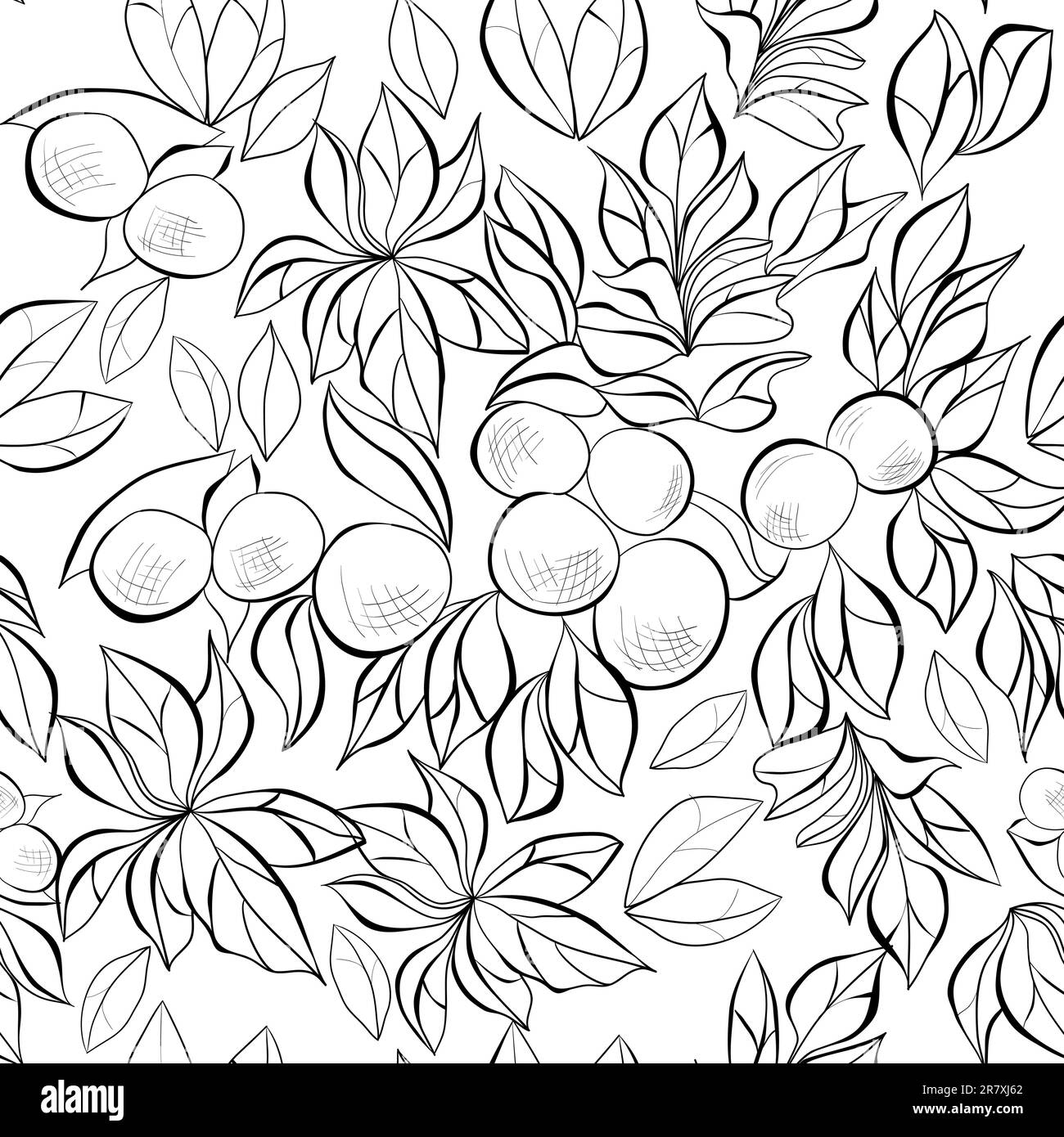 Monochrome nahtlose Tapete Stock Vektor