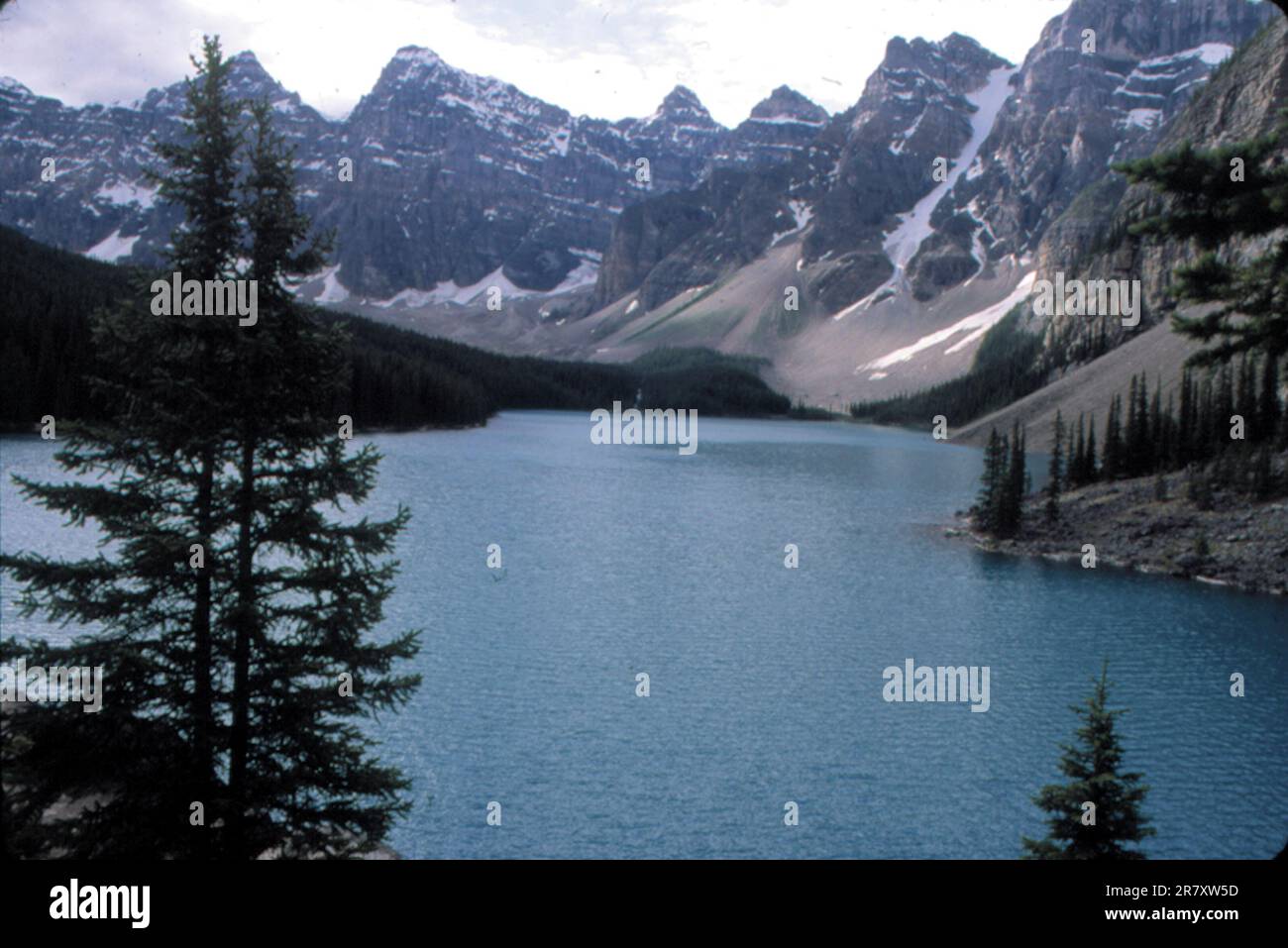 Der Banff Natioal Park in den kanadischen Rockies, Kanada, ist ein touristischer Ort am Lake Moraine Stockfoto