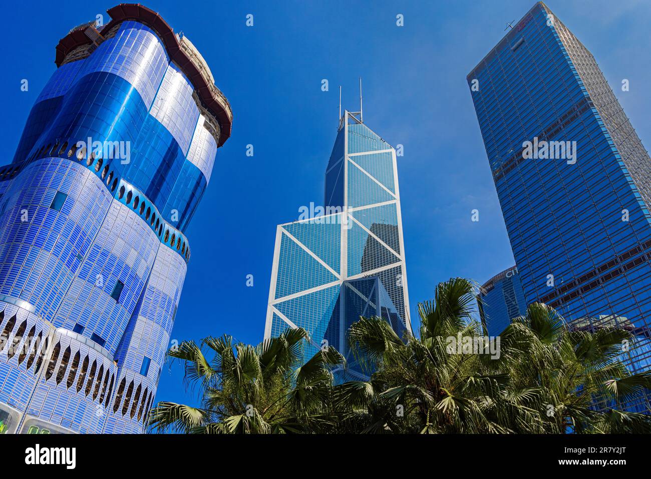 2 Murray Road Henderson Tower and Bank of China Building, Hong Kong, SAR, China Stockfoto