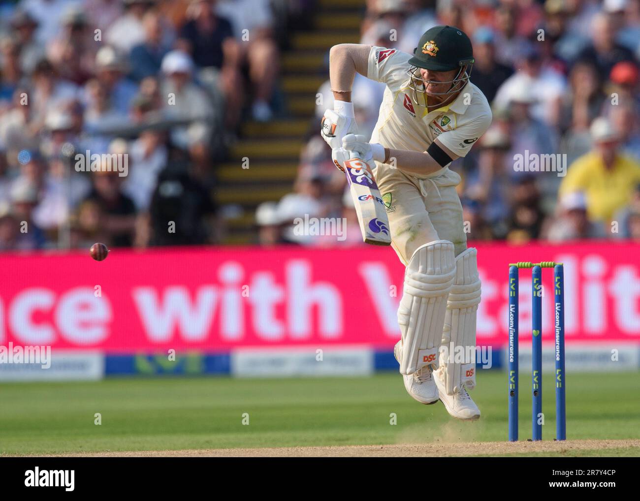 Edgbaston Cricket Stadium, Birmingham, Großbritannien. 16. Juni 2023 um 1100hrs Uhr. England Men gegen Australia Men in the Ashes Cricket Test Match Day 1. Australischer Teig. Bild: Mark Dunn/Alamy, Stockfoto