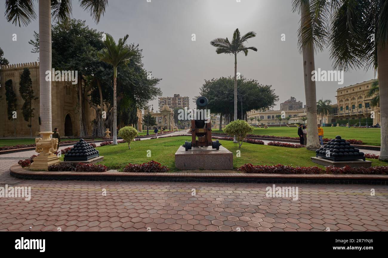 Abdeen-Palast in Kairo, Ägypten Palast aus dem 19. Jahrhundert, erbaut von Khedive Ismail, diente von 1874 bis Juli der Revolution 1952 als ägyptischer Regierungssitz Stockfoto