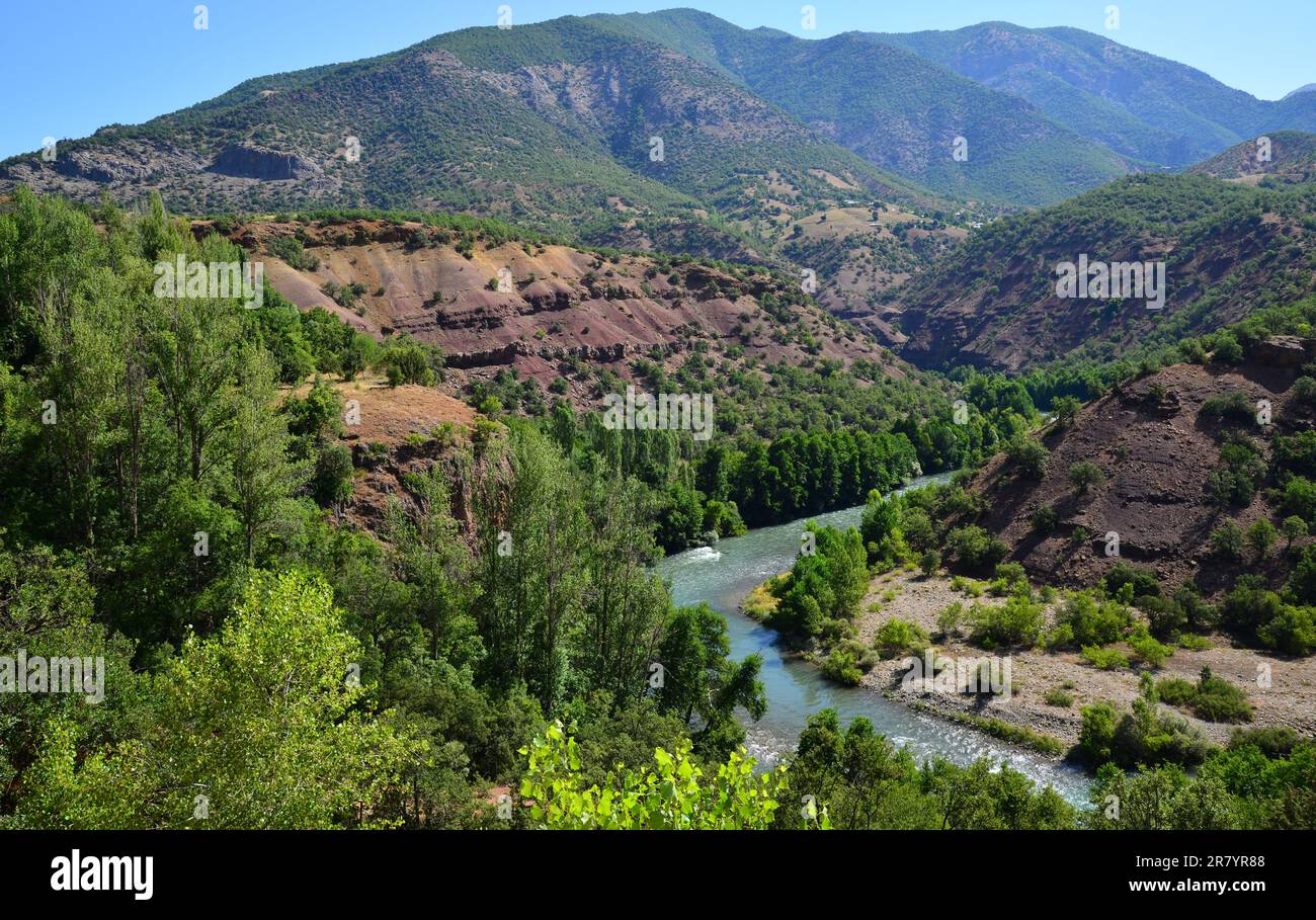 Munzur Valley und River in Tunceli, Türkei. Stockfoto