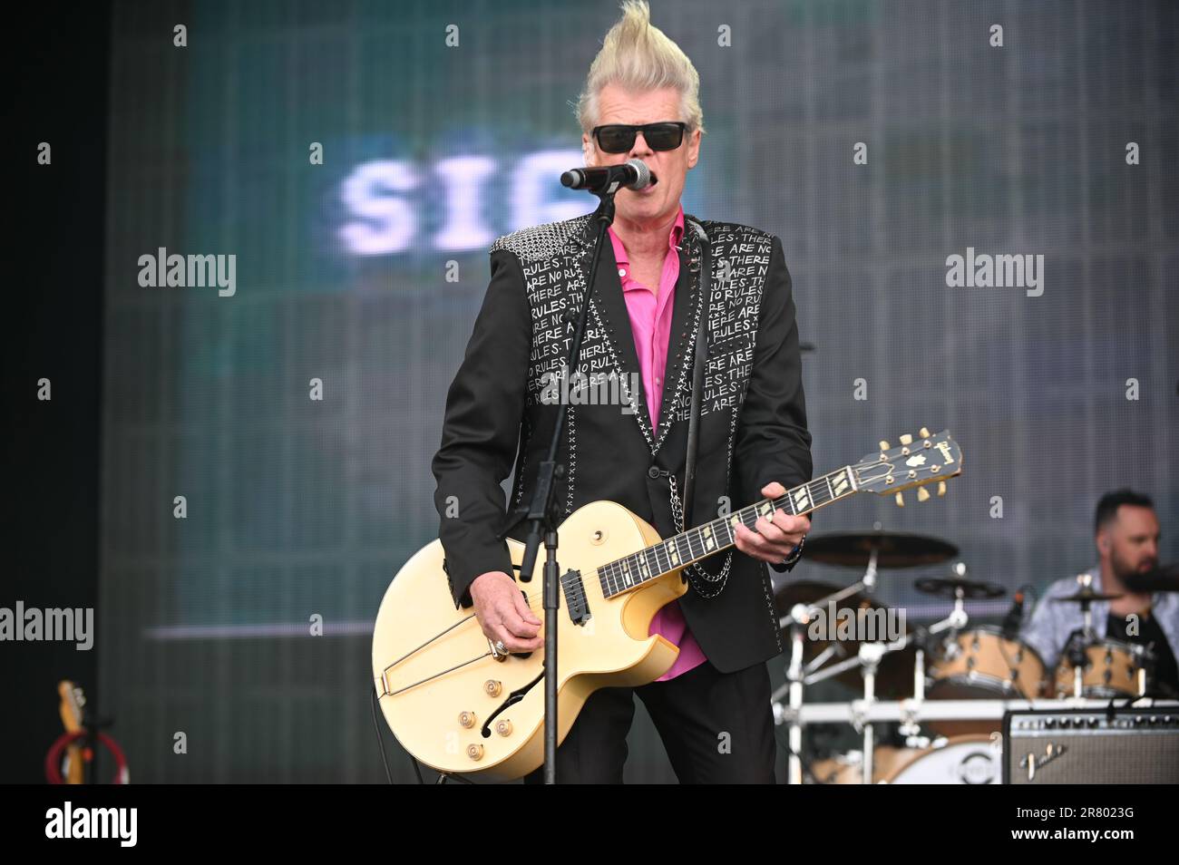 Sigue Sigue Sputnik Performing at lets Rock Leeds 80s Festival , Leeds UK , 17.06.2023 Stockfoto