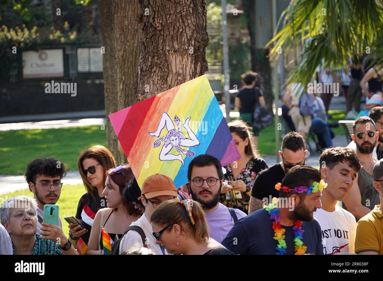 Catania Pride 2023 Polpo di Stato Stockfoto