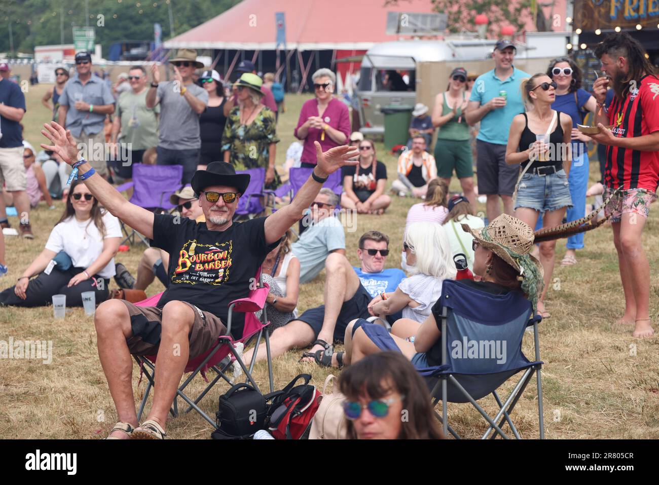 Black Deer Festival, Kent, Großbritannien - Gospel-Brunch am 18. Juni beim Black Deer Festival, Eridge Park, Kent. Kredit: Jill O'Donnell/Alamy Live News Stockfoto