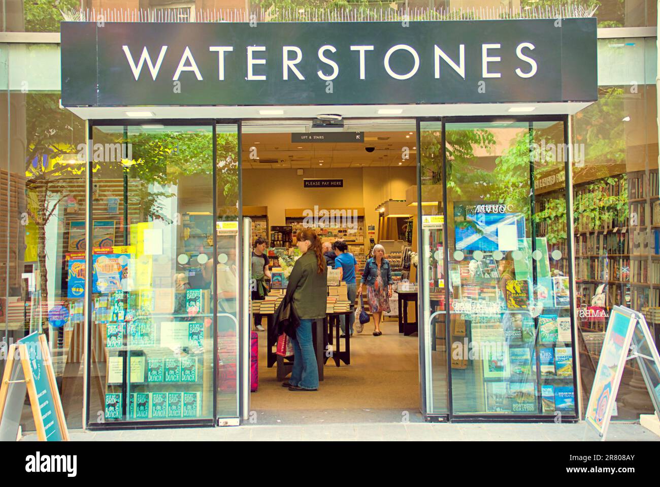 waterstones Buchladen sauchiehall Street Stockfoto