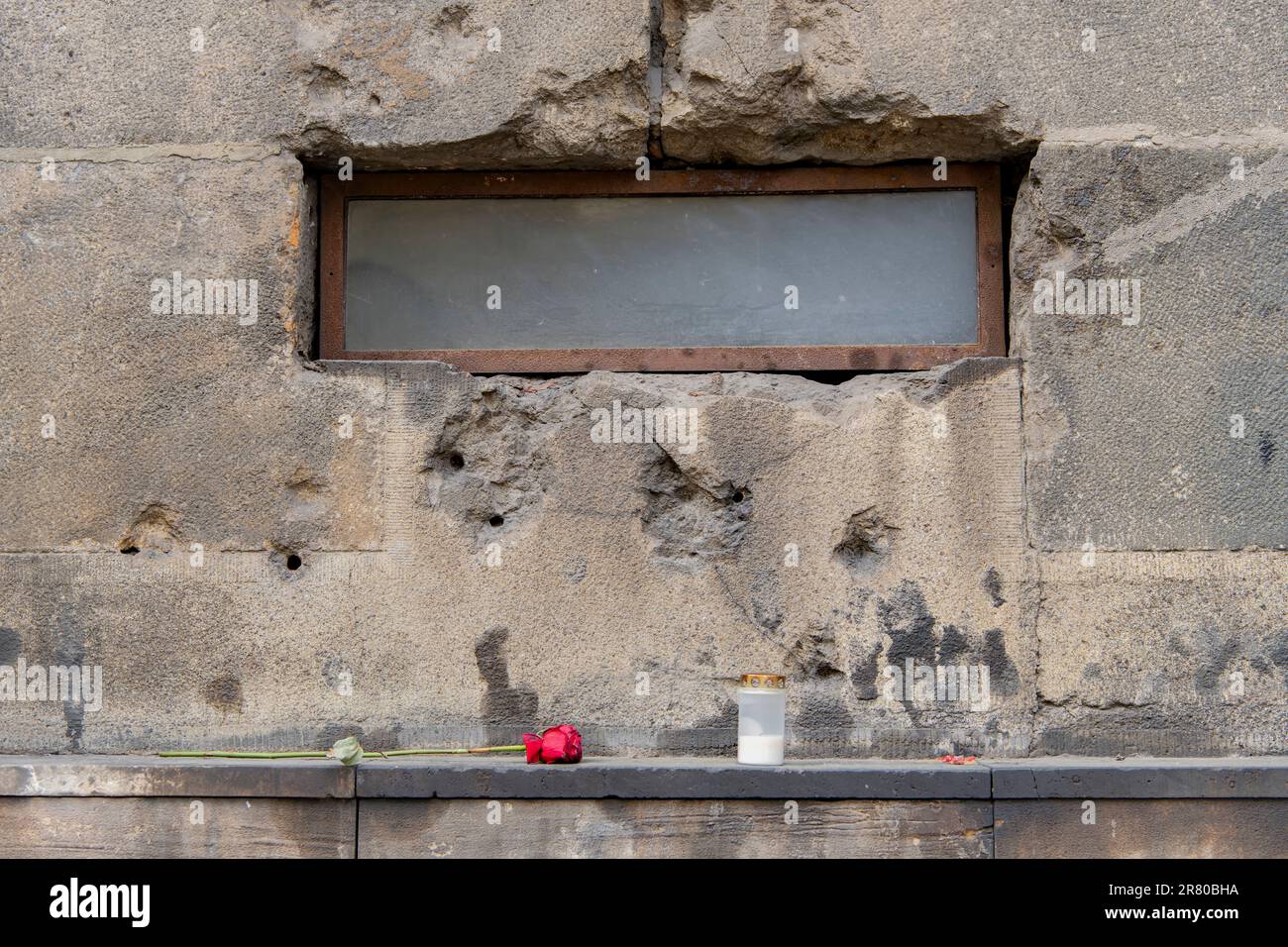Nationaldenkmal für die Helden des Heydrich-Terrors in Prag, Tschechische Republik Stockfoto