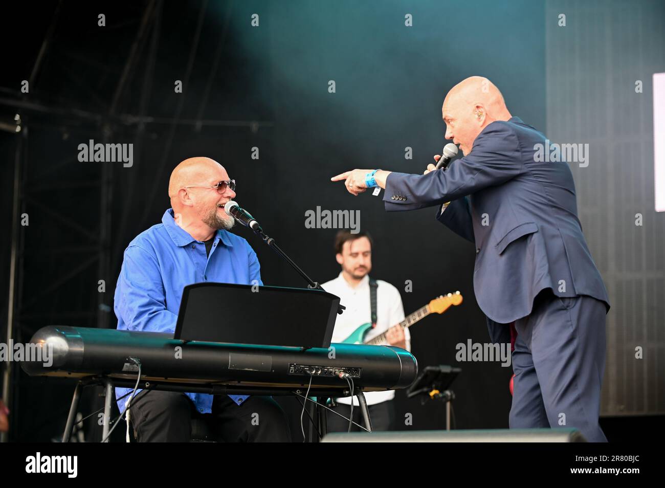 Hue and Cry Performing beim Lets Rock Leeds 80s Festival , Leeds UK , 17.06.2023 Stockfoto