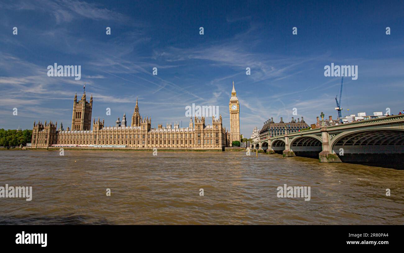 Big Ben und Houses of parliament in London, Großbritannien Stockfoto