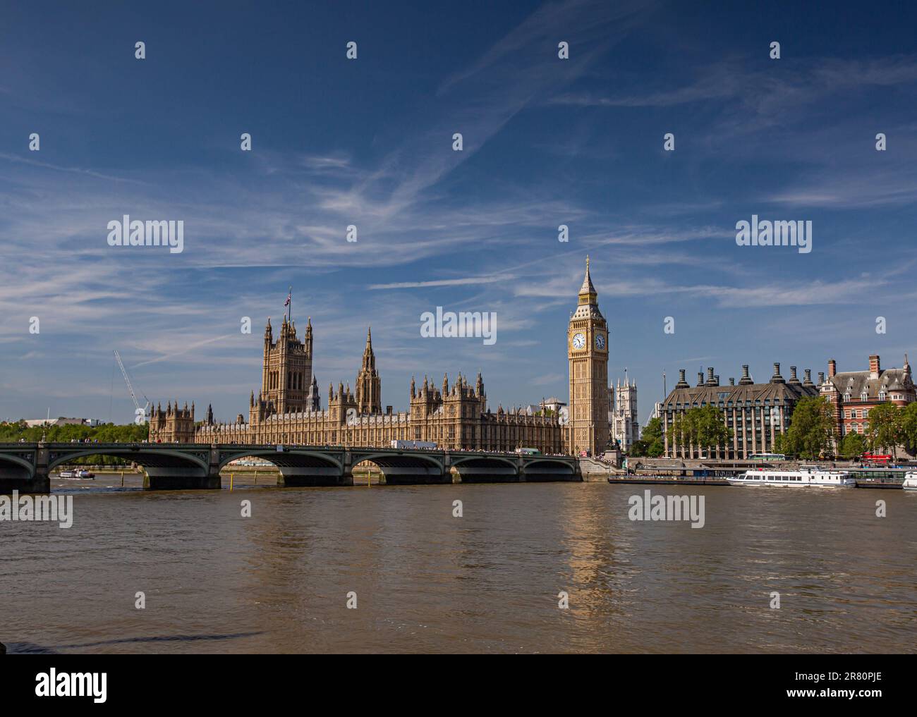 Big Ben und Houses of parliament in London, Großbritannien Stockfoto