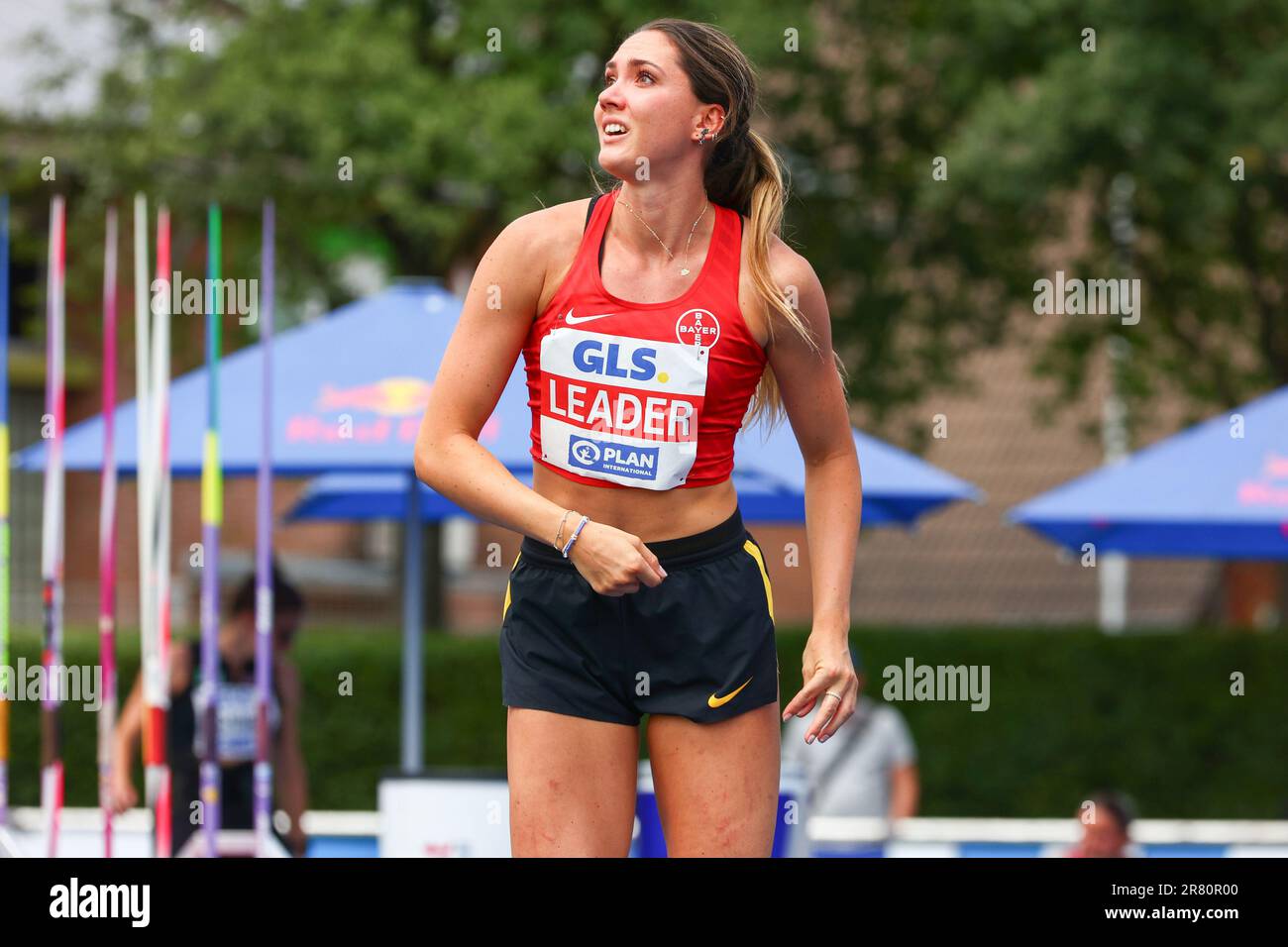 Ratingen, Deutschland, 18.06.2023: World Athletics Combined Events Tour – Gold. Women’s Heptathlon, Javelin, Sophie Weissenberg, GER (TSV Bayer 04 Leverkusen) Kredit: NewsNRW / Alamy Live News Stockfoto