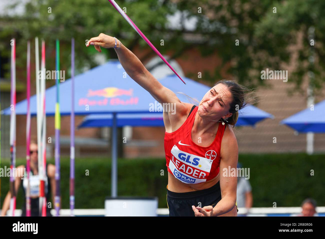 Ratingen, Deutschland, 18.06.2023: World Athletics Combined Events Tour – Gold. Women’s Heptathlon, Javelin, Sophie Weissenberg, GER (TSV Bayer 04 Leverkusen) Kredit: NewsNRW / Alamy Live News Stockfoto