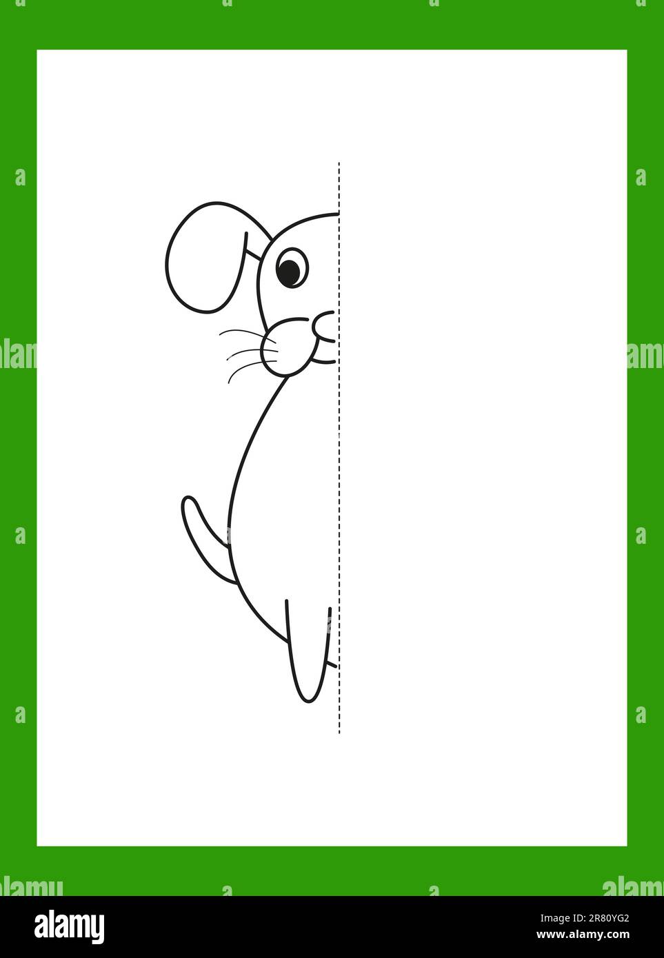 Puzzle Malbuch für Kinder. Hund. Vektor Stock Vektor