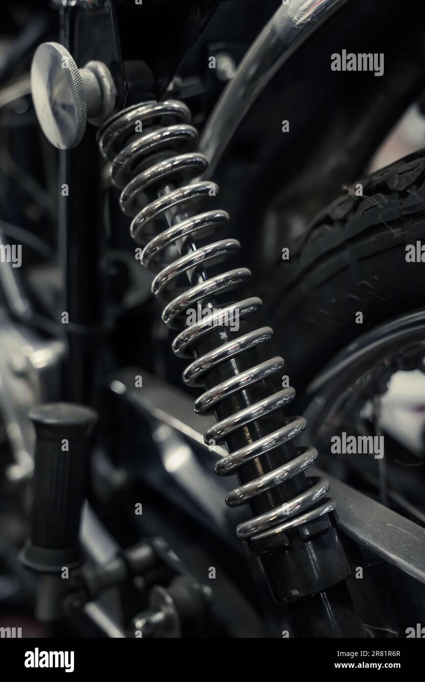 Norton Stoßdämpfer hinten Stockfoto