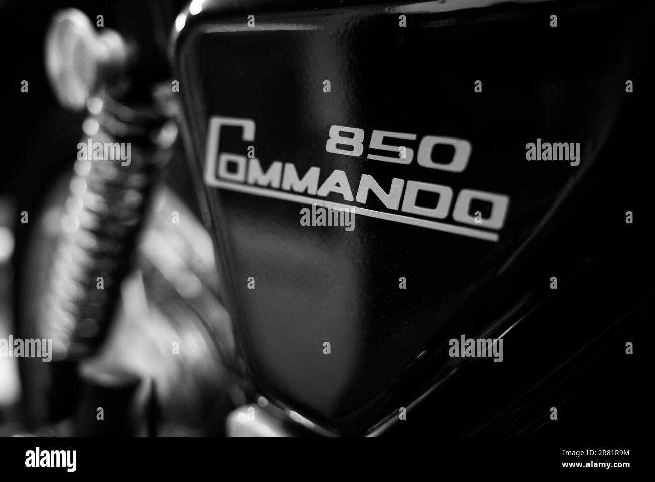 Commando 850 Schwarzweiß Stockfoto
