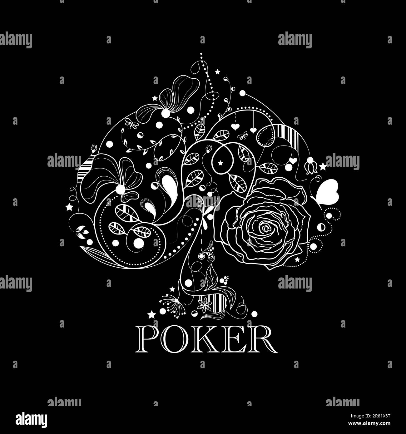 Klassisches Pokermuster Stock Vektor