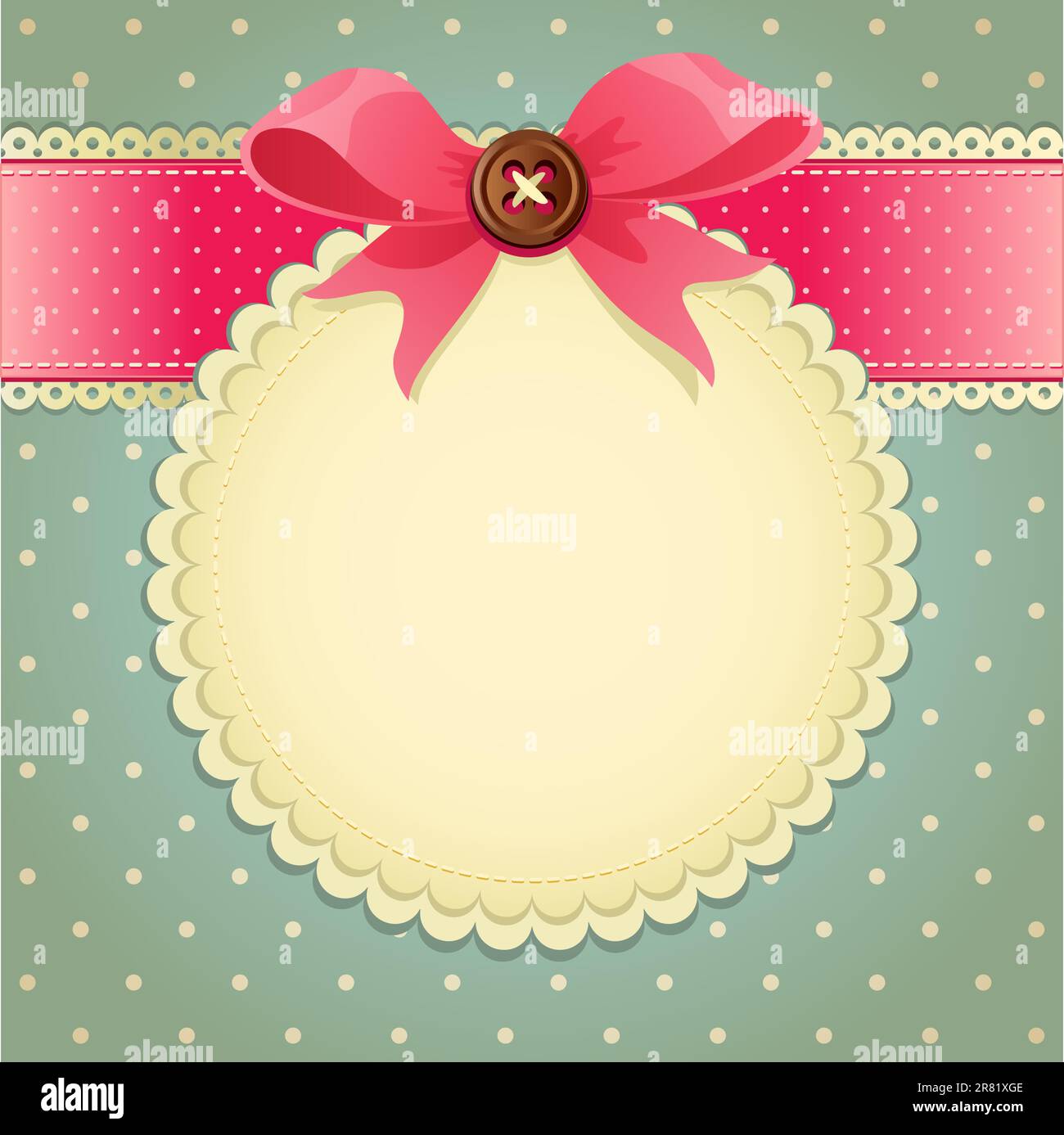 Vektordarstellung - Hintergrund eines klassischen Sammelalbums Stock Vektor