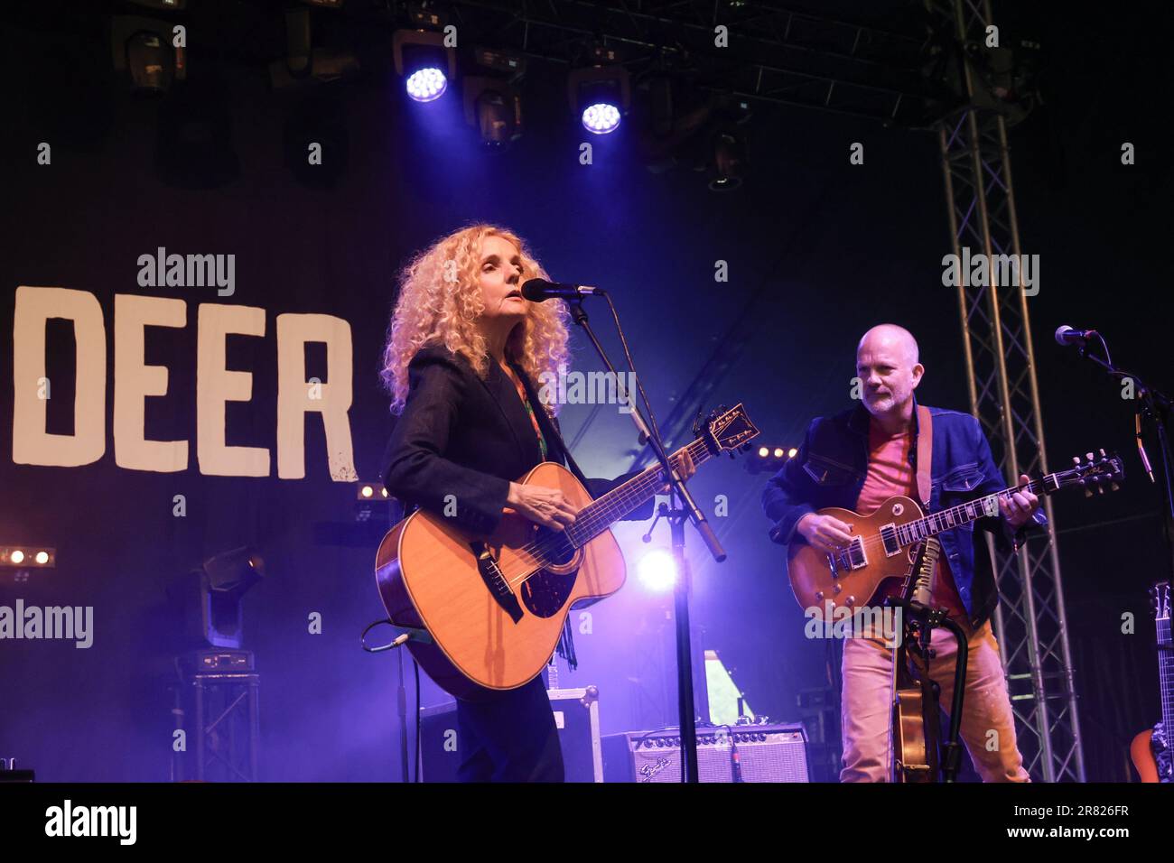 Black Deer Festival, Kent, Großbritannien - 18. Juni tritt Patty Griffin auf dem Black Deer Festival, Eridge Park, Kent. Kredit: Jill O'Donnell/Alamy Live News Stockfoto