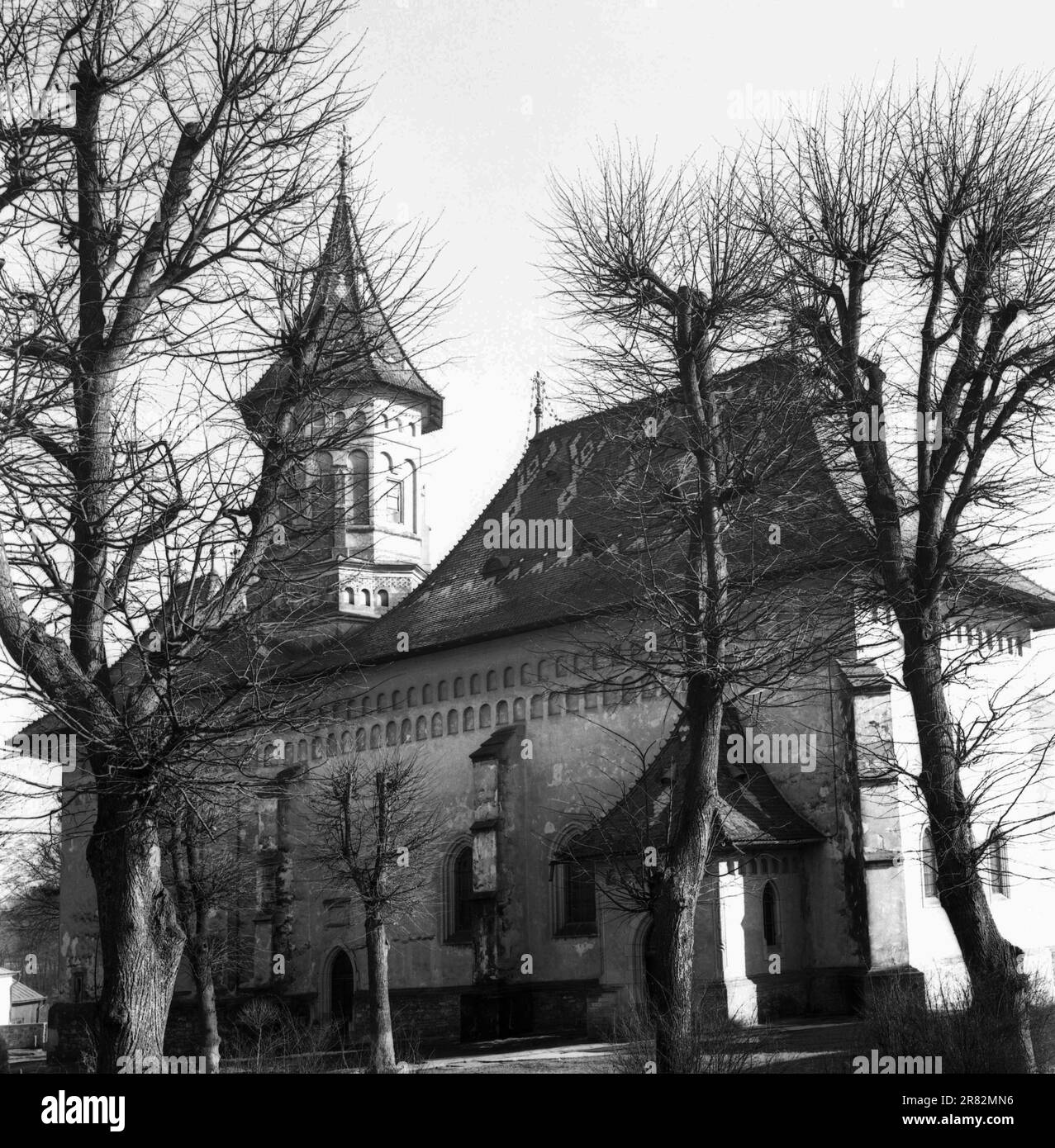 Suceava, Rumänien, ca. 1976. St. Johannes das neue Kloster, ein historisches Denkmal aus dem 16. Jahrhundert. Außenansicht der christlich-orthodoxen St. George Kirche. Stockfoto