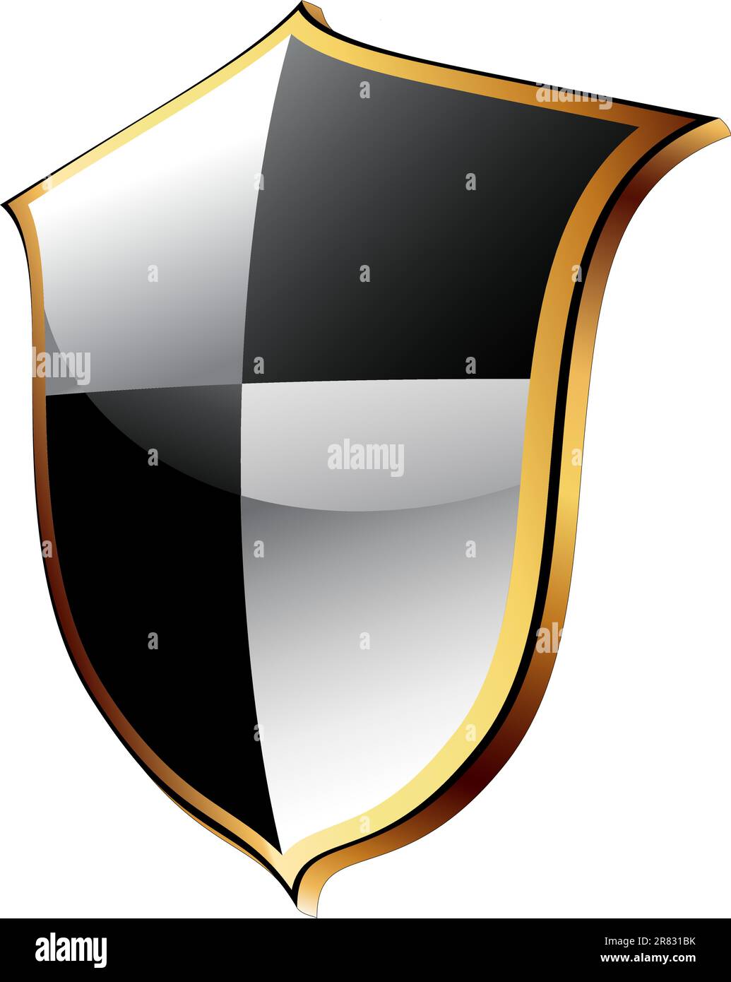 Schildsymbol, diese Abbildung kann als Designerarbeit nützlich sein Stock Vektor