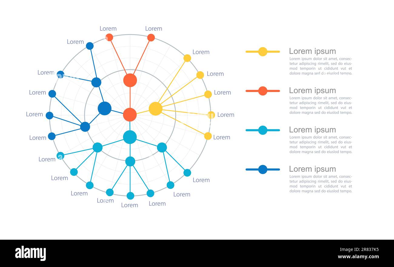 Computerprogrammalgorithmus Infografik Kreisdiagramm-Design-Vorlage Stock Vektor