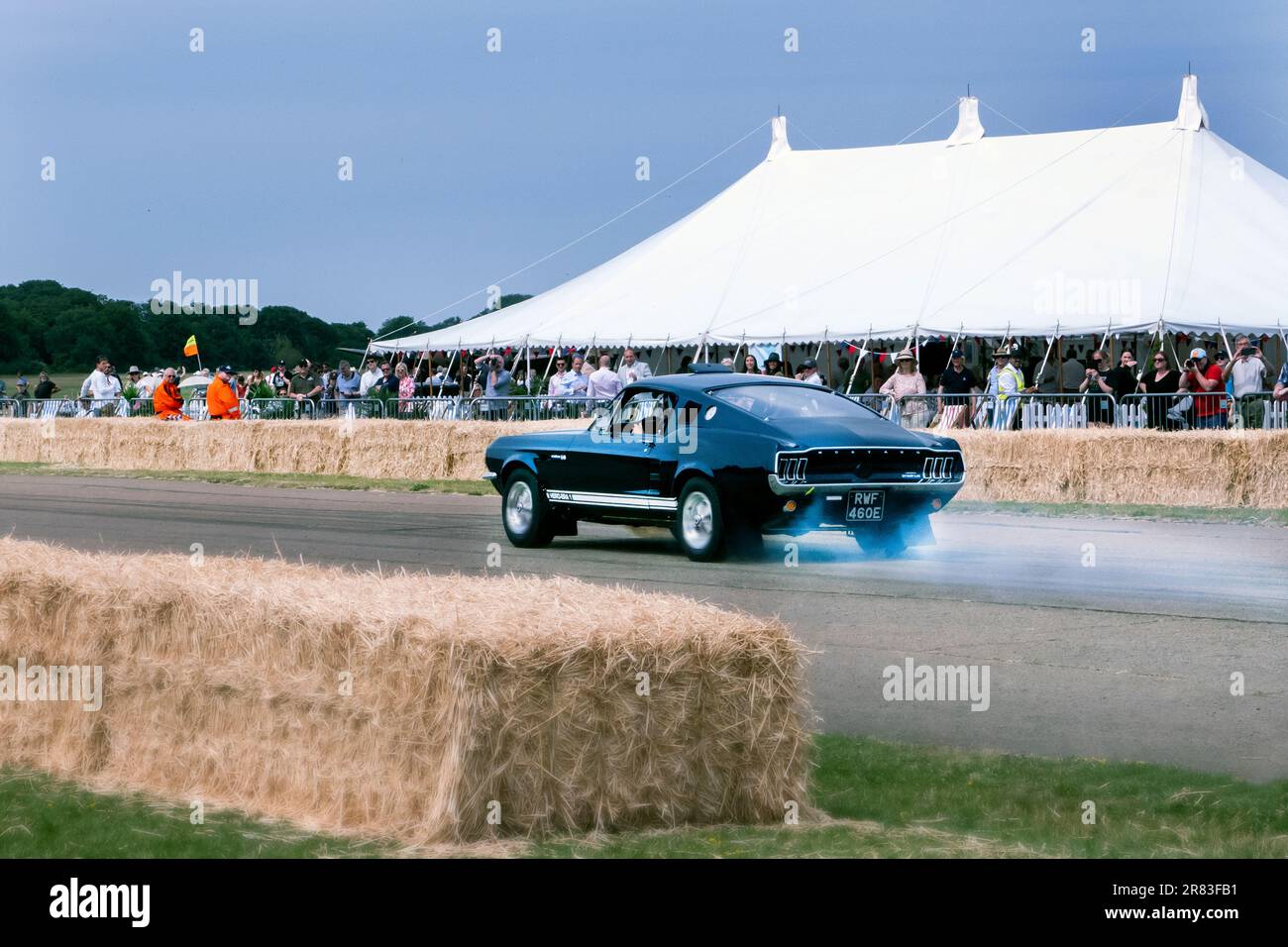 1967 Hero-ERA One Ford 1967 Ford Mustang Fastback auf dem Flywheel Event bei Bicester Heritage 2023 Stockfoto