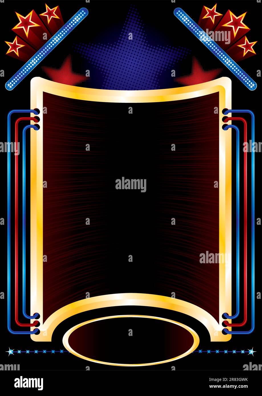 Posterdesign für Konzerte oder andere Unterhaltungsveranstaltungen Stock Vektor