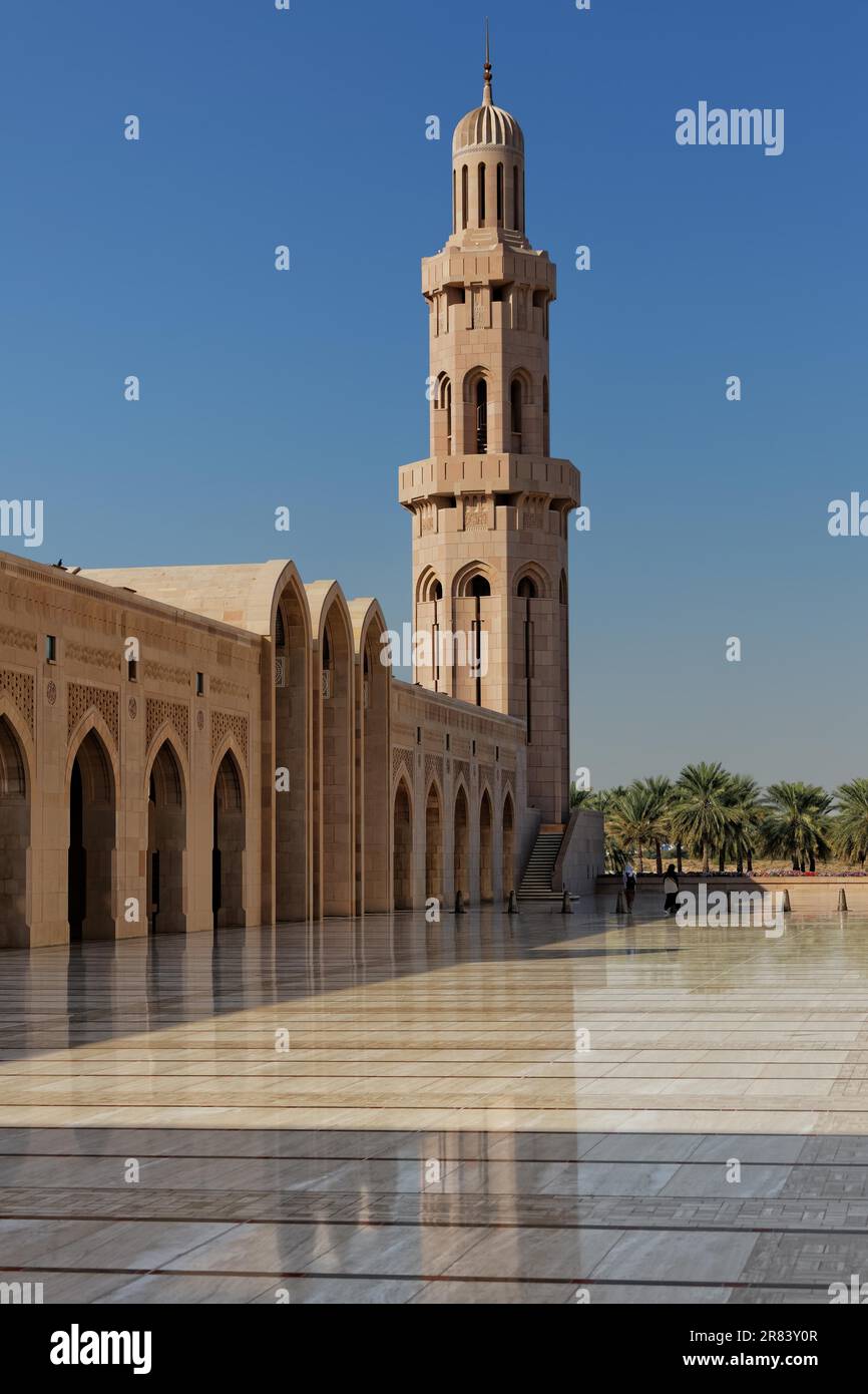 Sultan Qaboos Große Moschee. Sultanat von Oman. Saltanat?um?n. Sultanat Oman. Oman Stockfoto