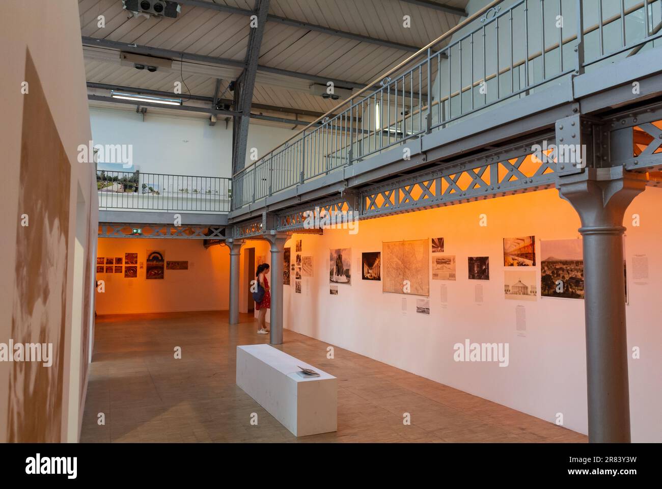 Paris, Ile de France, Frankreich, der Pavillon de l'Arsenal ist das Pariser Zentrum für Architektur und Urbanismus, Stockfoto