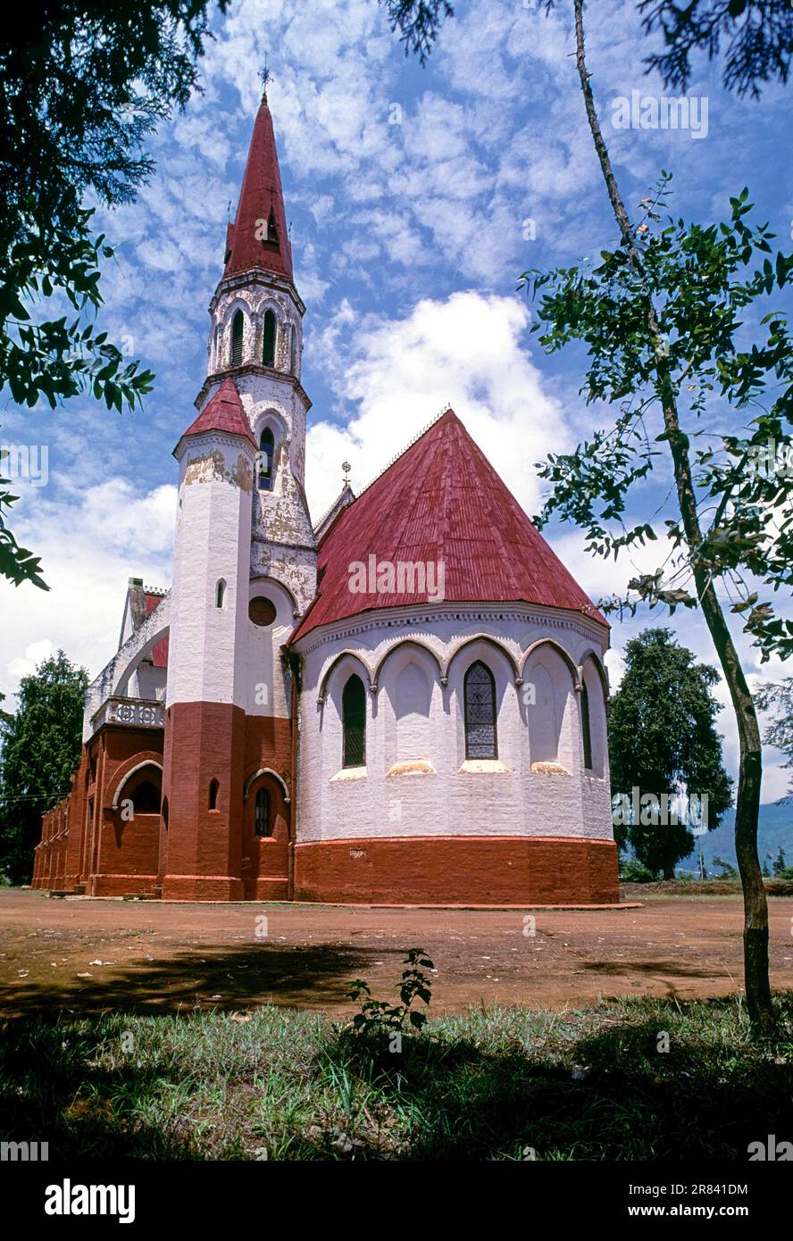 St. George Church gegründet 1855 in Wellington, Coonoor, Nilgiris, Tamil Nadu, Südindien, Asien Stockfoto