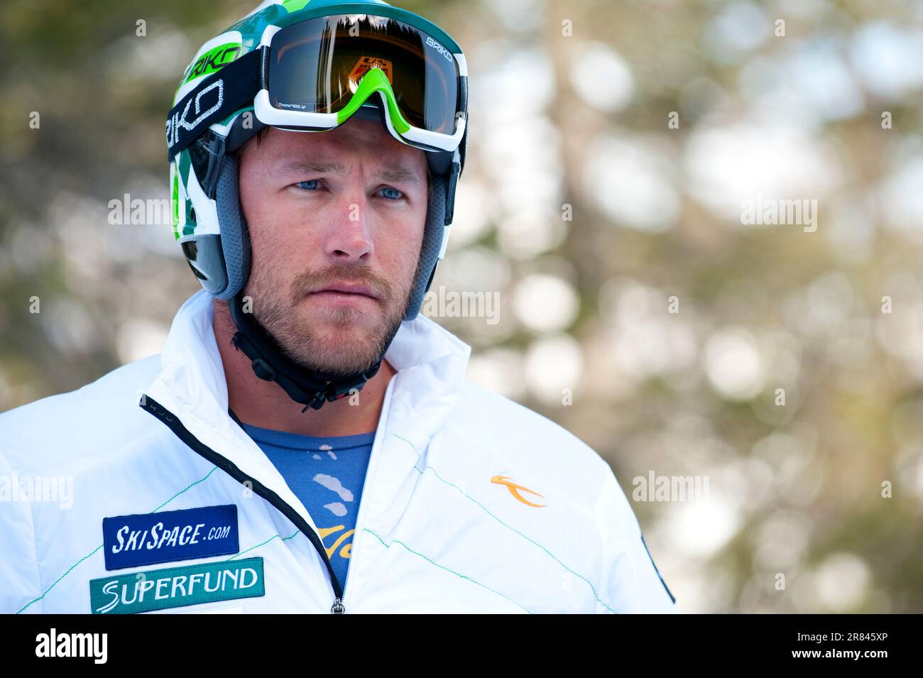 Bode Miller in Italien. Stockfoto