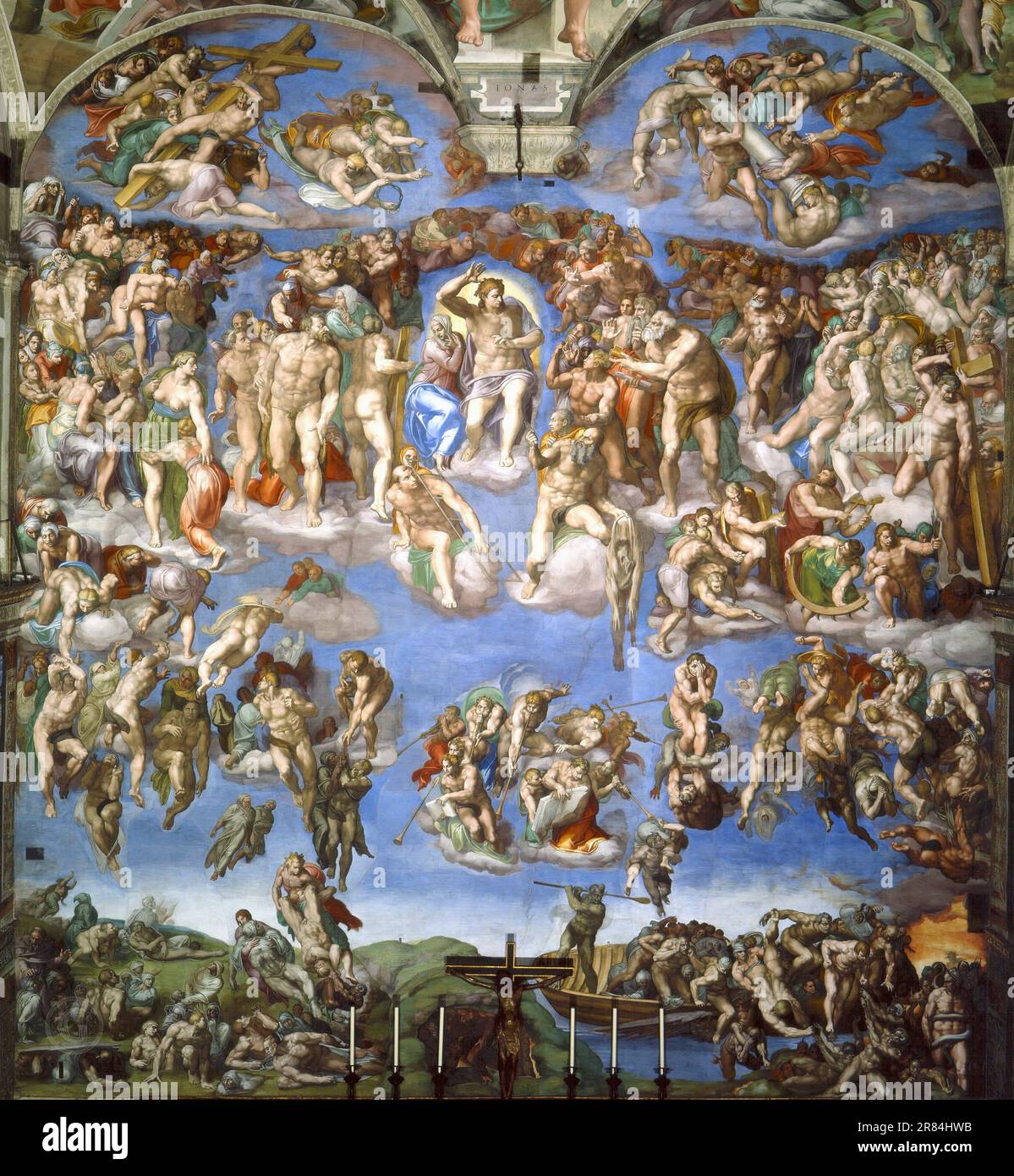 Michelangelo Buonarroti – Letztes Urteil Stockfoto