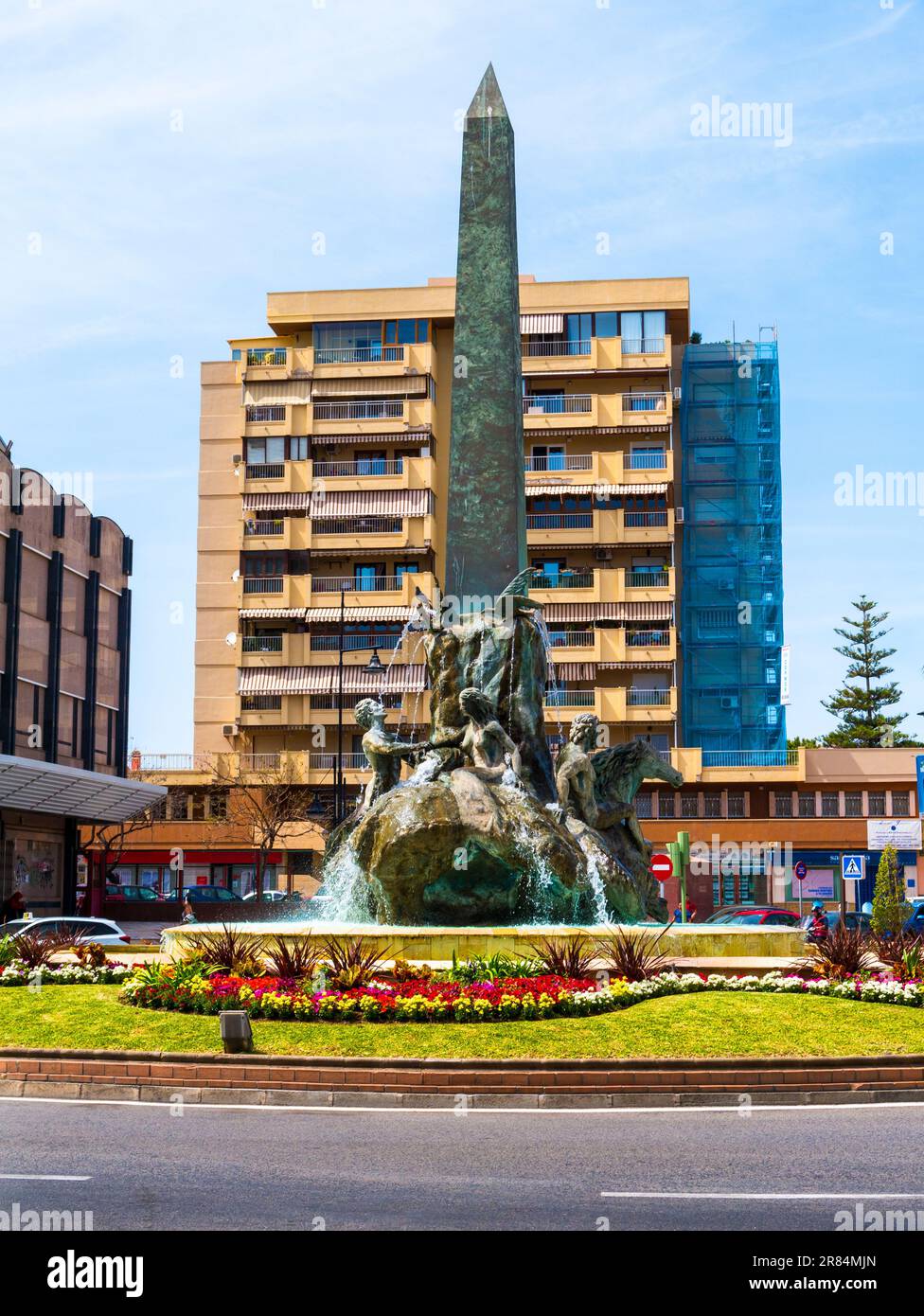 Die Architektur in Fuengirola an der Costa del Sol in Spanien Stockfoto