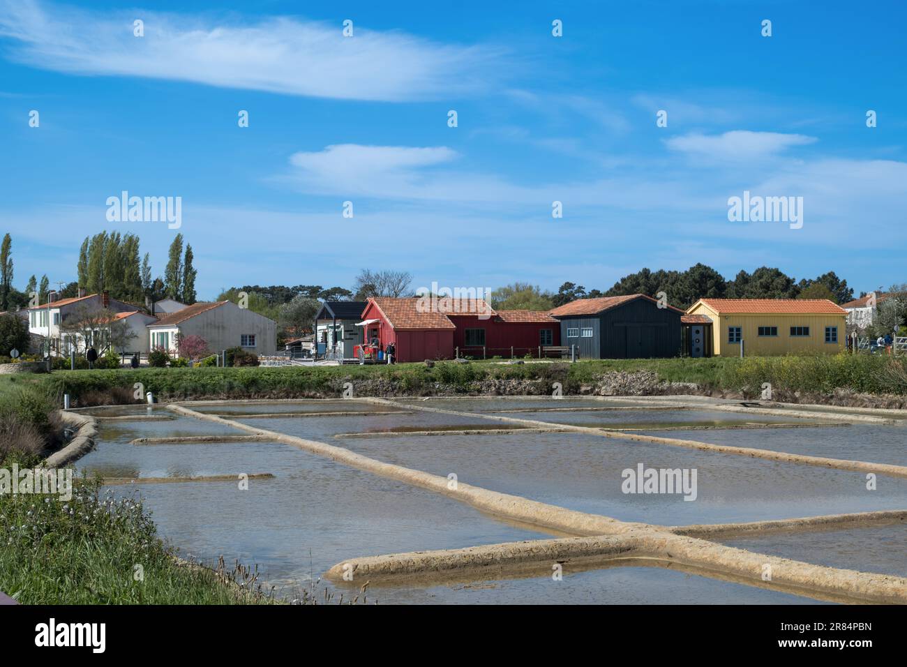 Insel Oleron (CharenteMaritime, Frankreich). Salzzuchtreservoirs in
